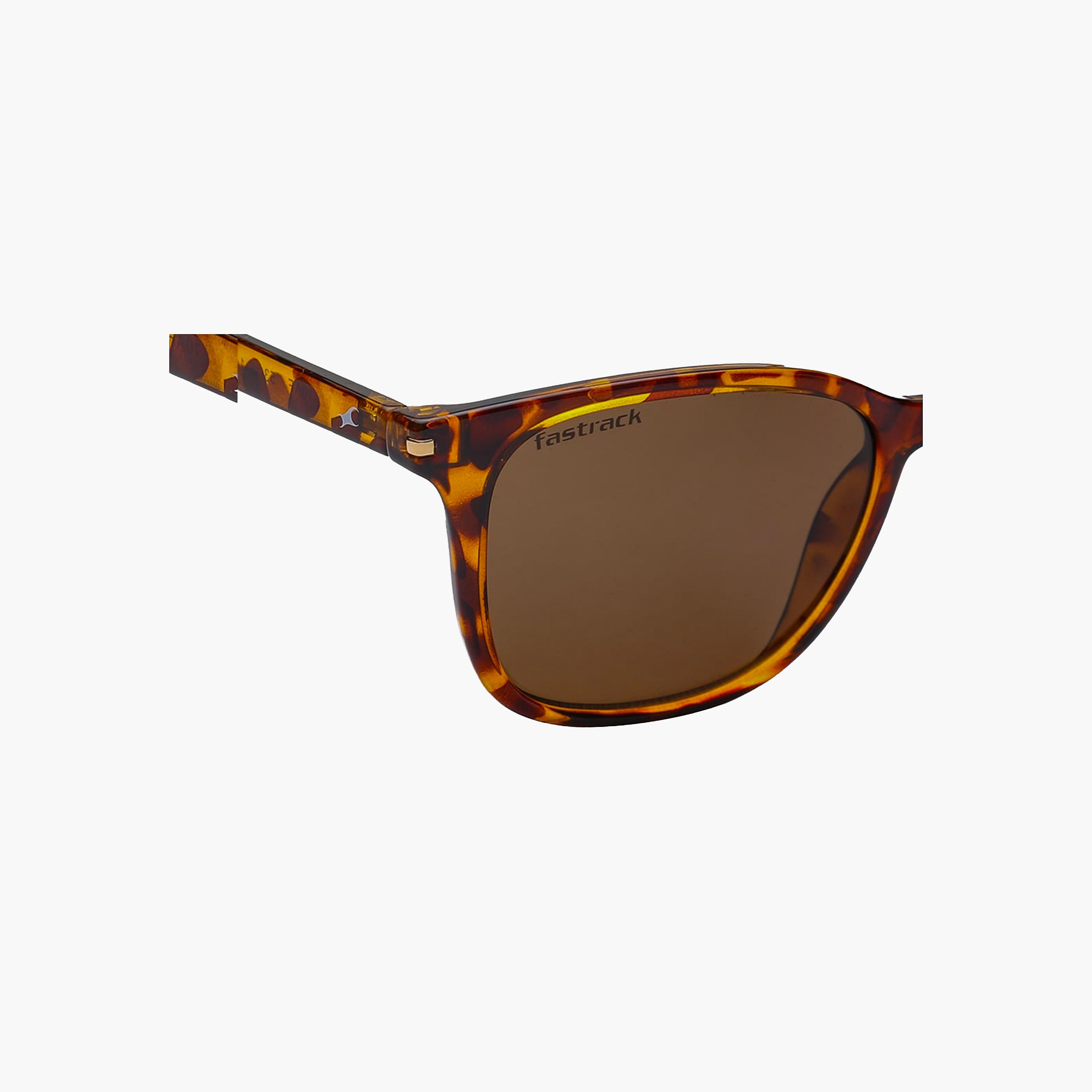 Fastrack Tortoiseshell Rectangular Polarised Sunglasses-men-sunglasses-image-2