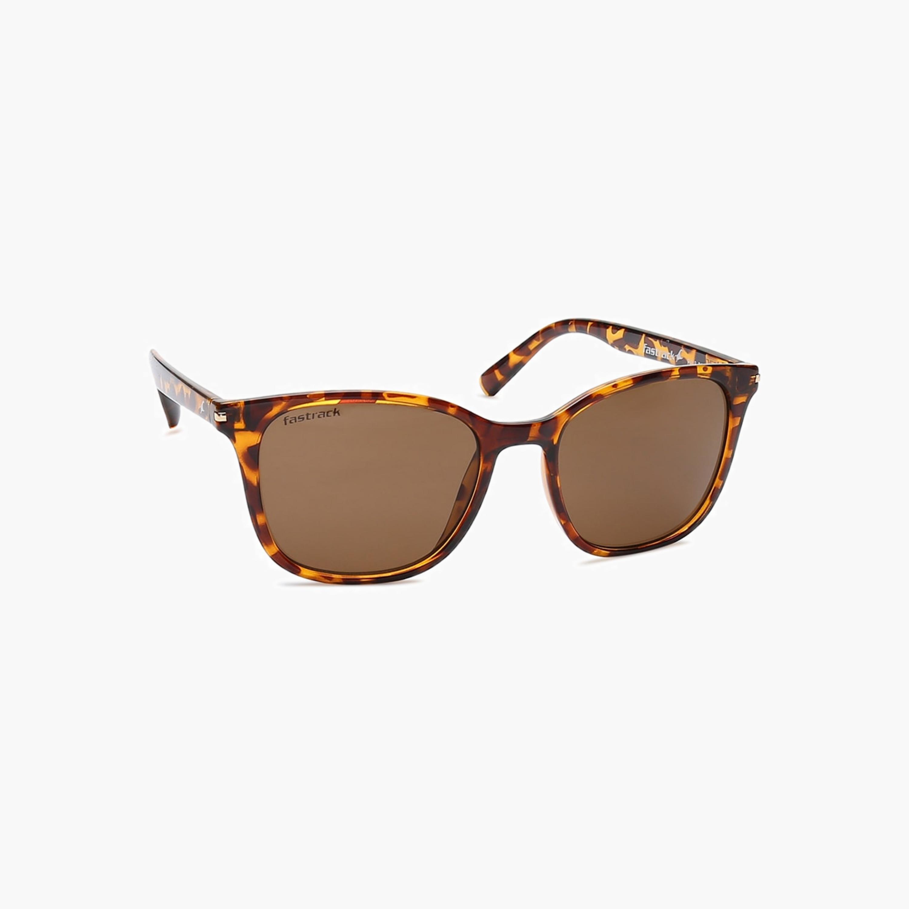 Fastrack Tortoiseshell Rectangular Polarised Sunglasses-men-sunglasses-image-5