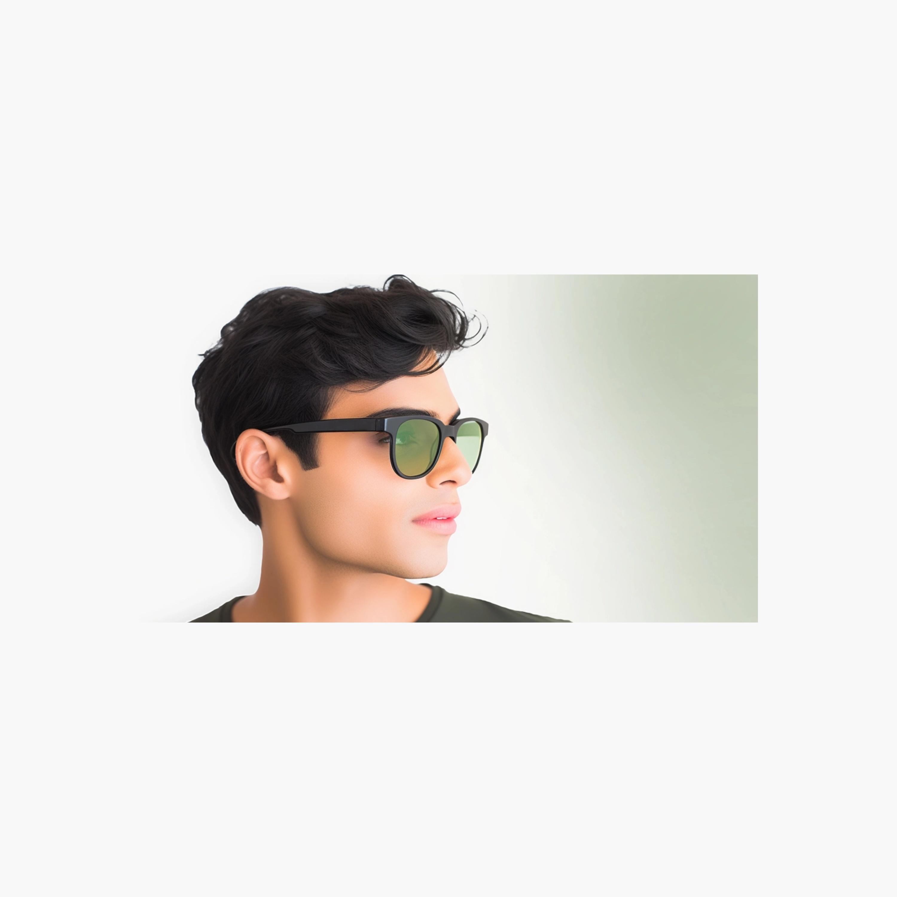 Fastrack Green Polarized Rectangular Sunglasses-men-sunglasses-image-4