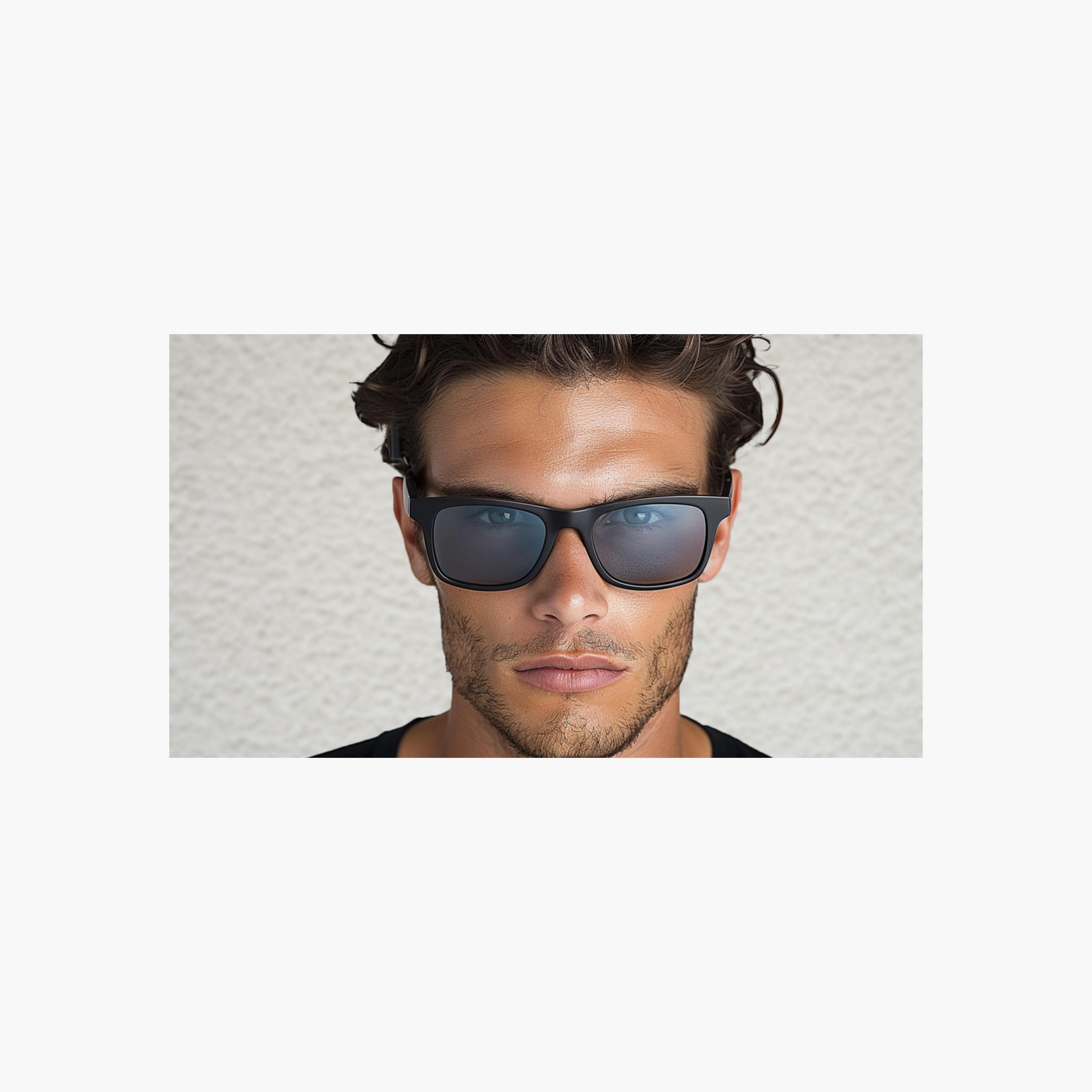 Fastrack Matte Black Rectangular Sunglasses-men-sunglasses-image-2