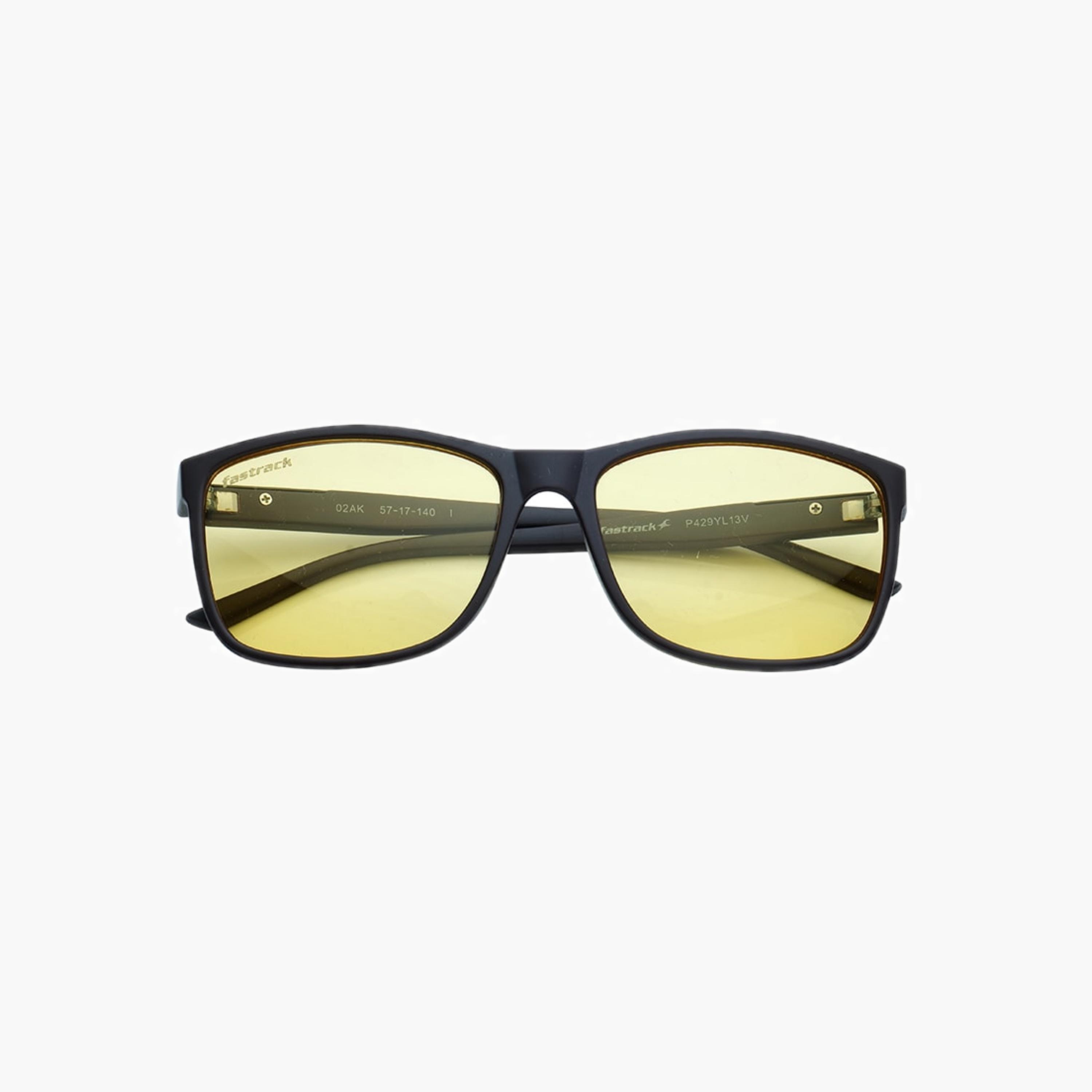 Fastrack Rectangular Frame Yellow Sunglasses-men-sunglasses-image-1