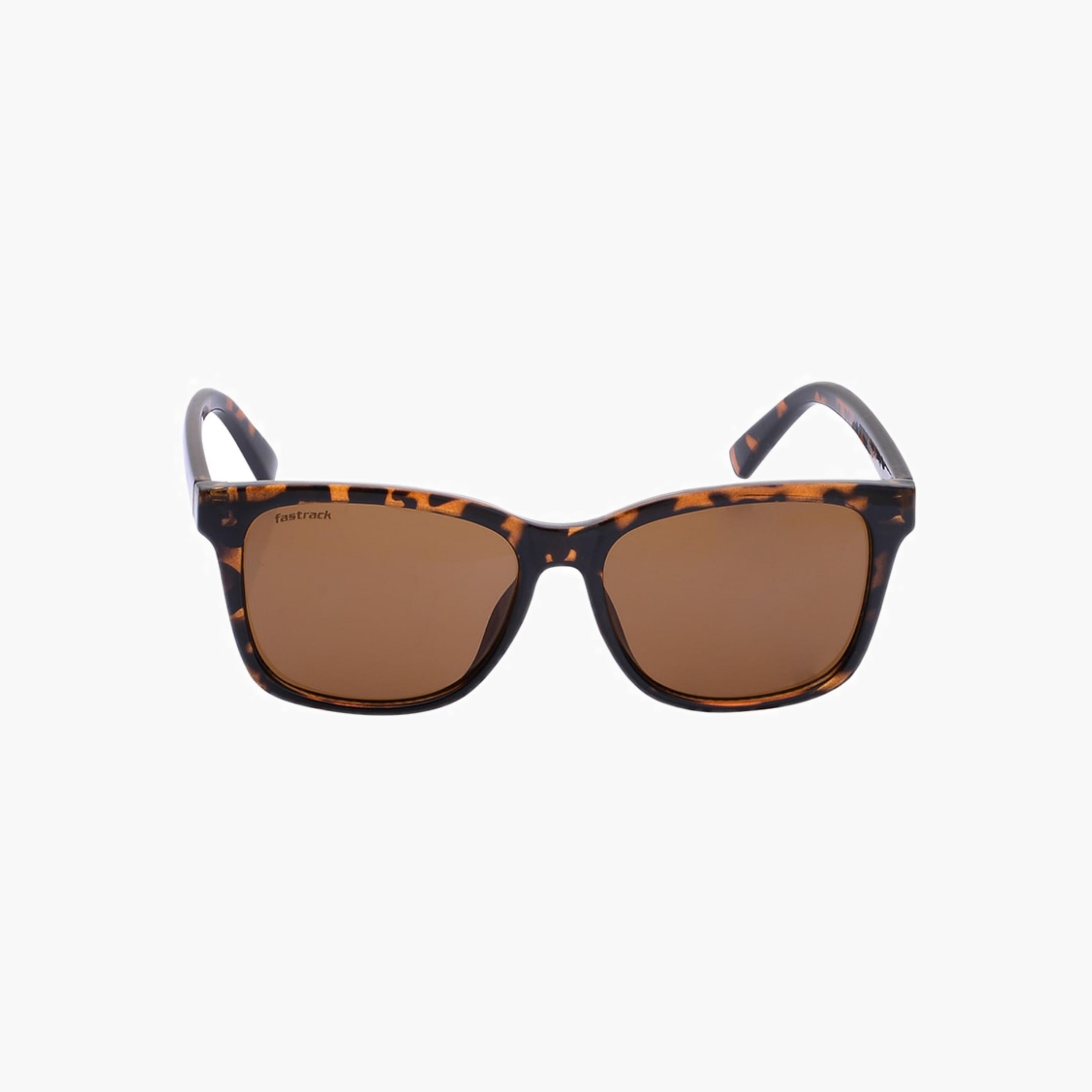Fastrack Tortoiseshell Square Polarised Sunglasses-men-sunglasses-image-1