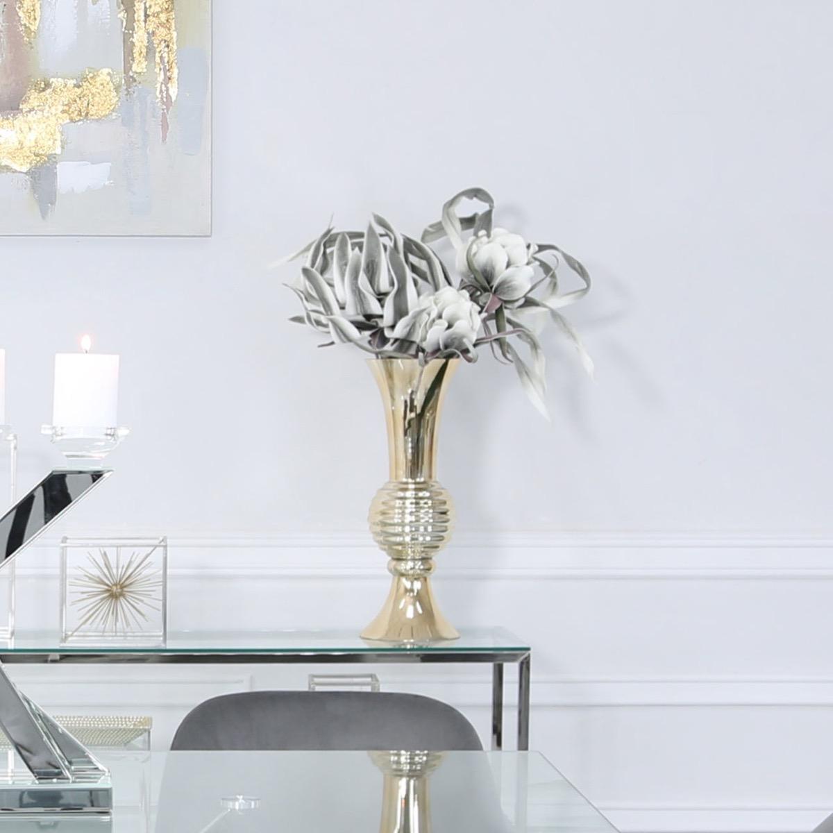 Vanity Living Glass Table Vase - 45 cm