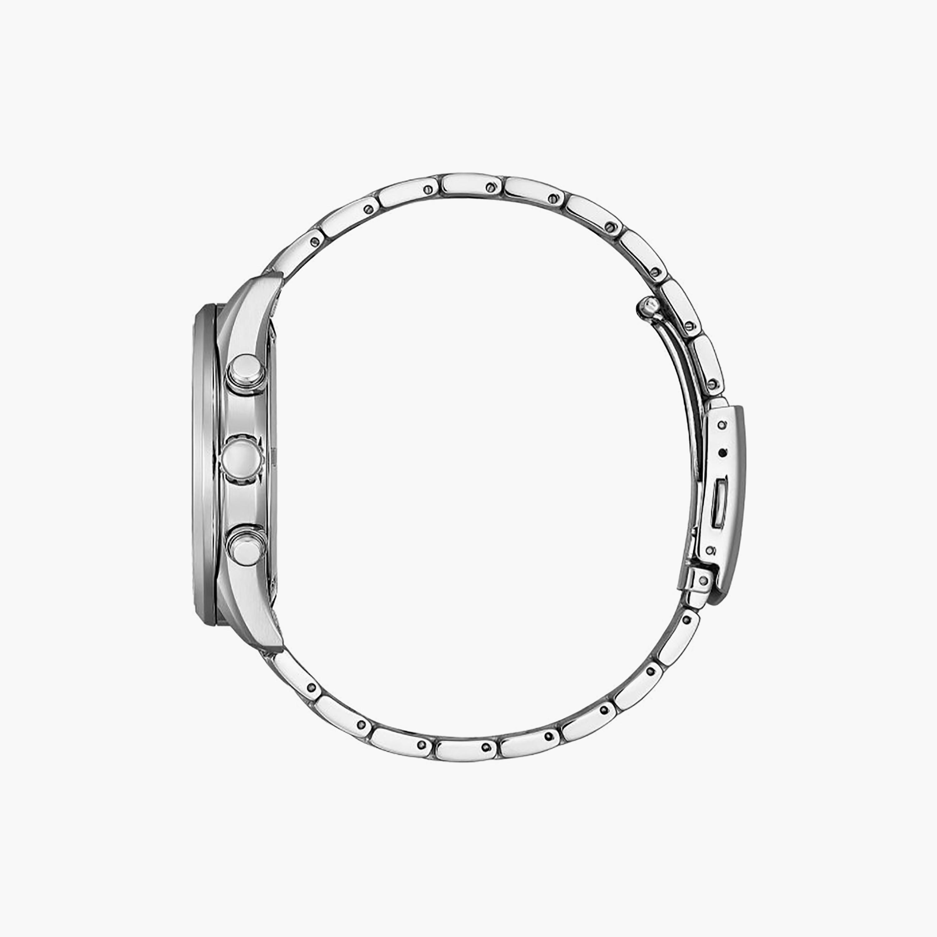 ساعة كرونوغراف ستانلس ستيل باللون الأسود 42 مم للرجال من سيتيزن | AT2570-56E-men-watchesandjewellery-watches-image-2