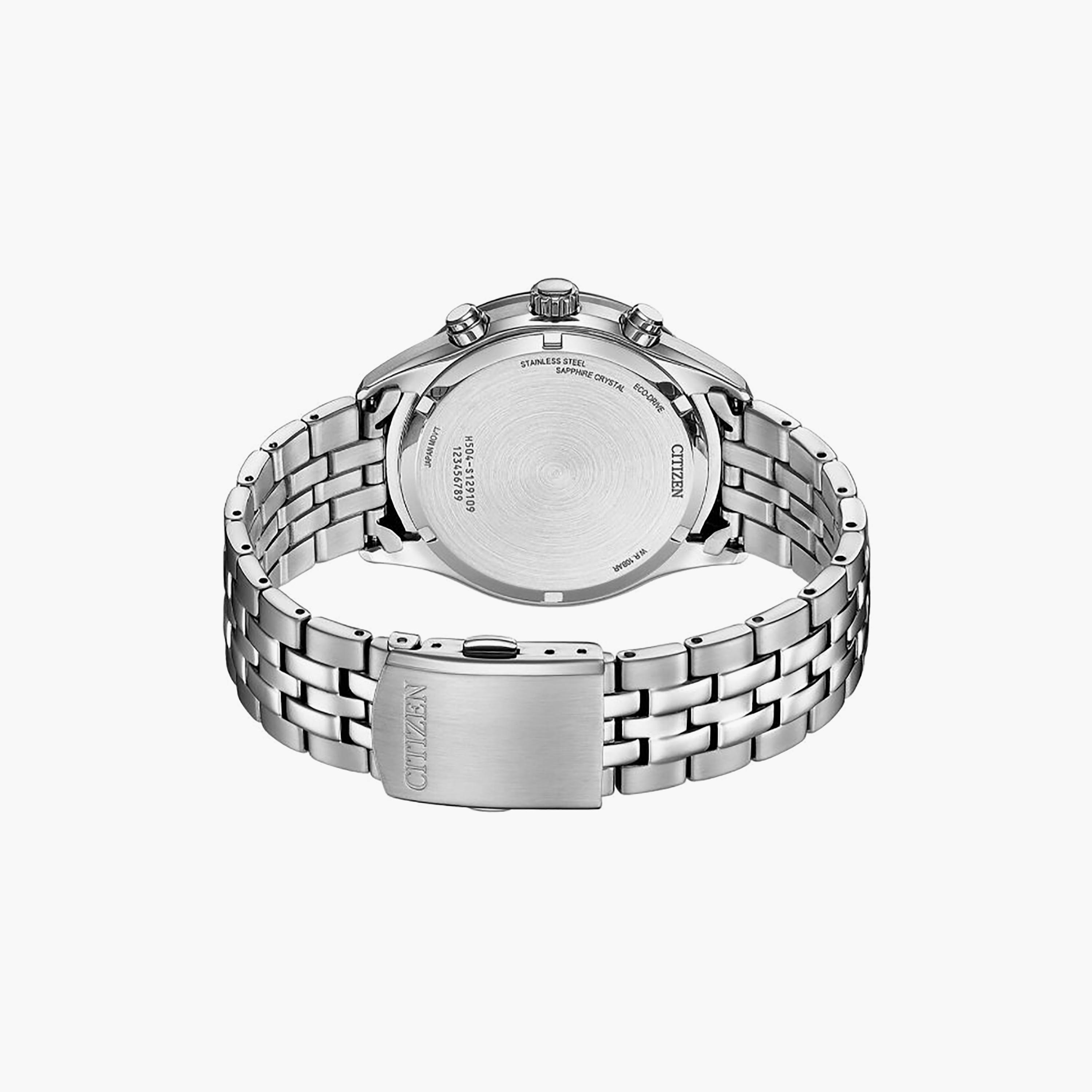 ساعة كرونوغراف ستانلس ستيل باللون الأسود 42 مم للرجال من سيتيزن | AT2570-56E-men-watchesandjewellery-watches-image-3