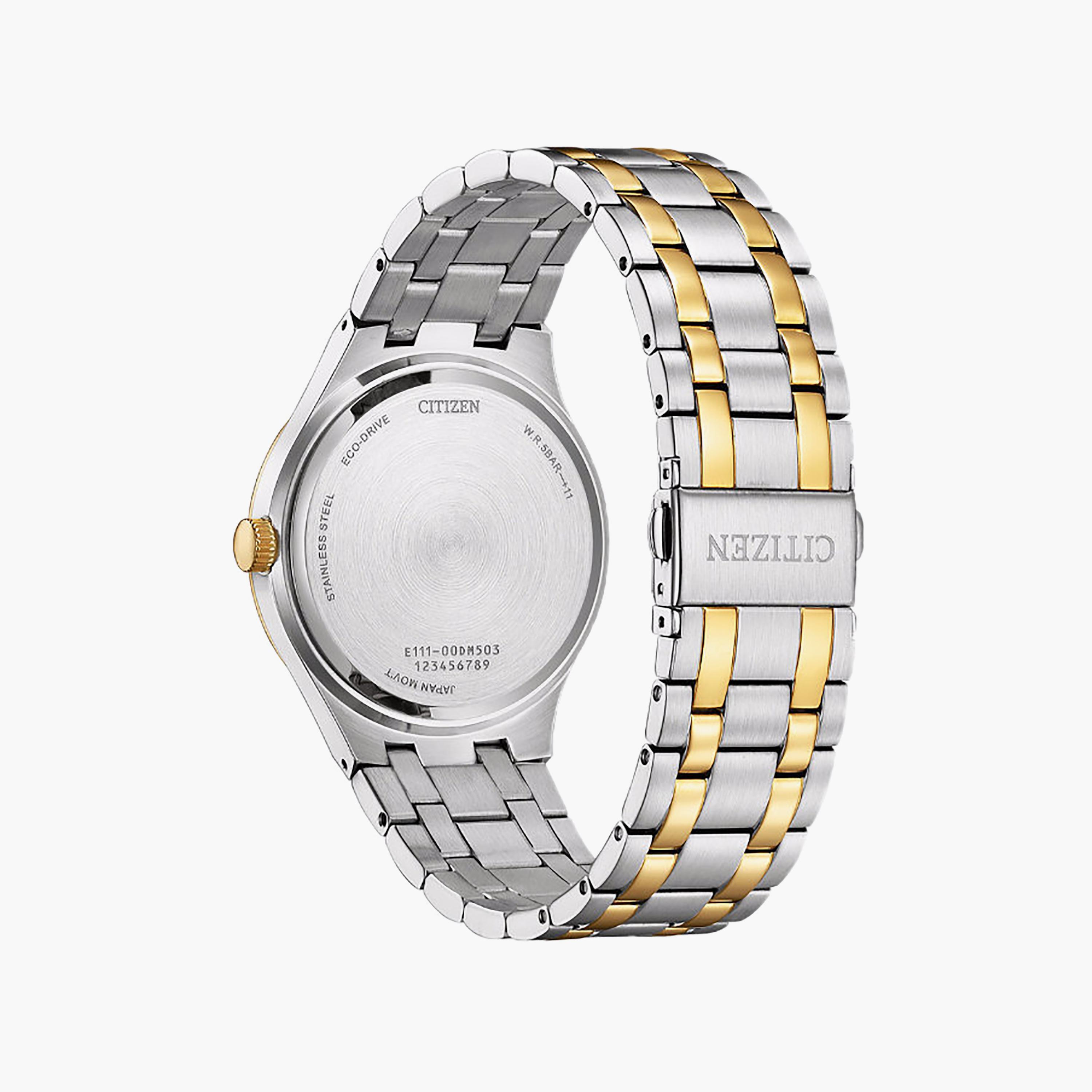 ساعة أنالوج ستانلس ستيل باللون الأزرق 40 مم للرجال من سيتيزن | BM7656-51L-men-watchesandjewellery-watches-image-3