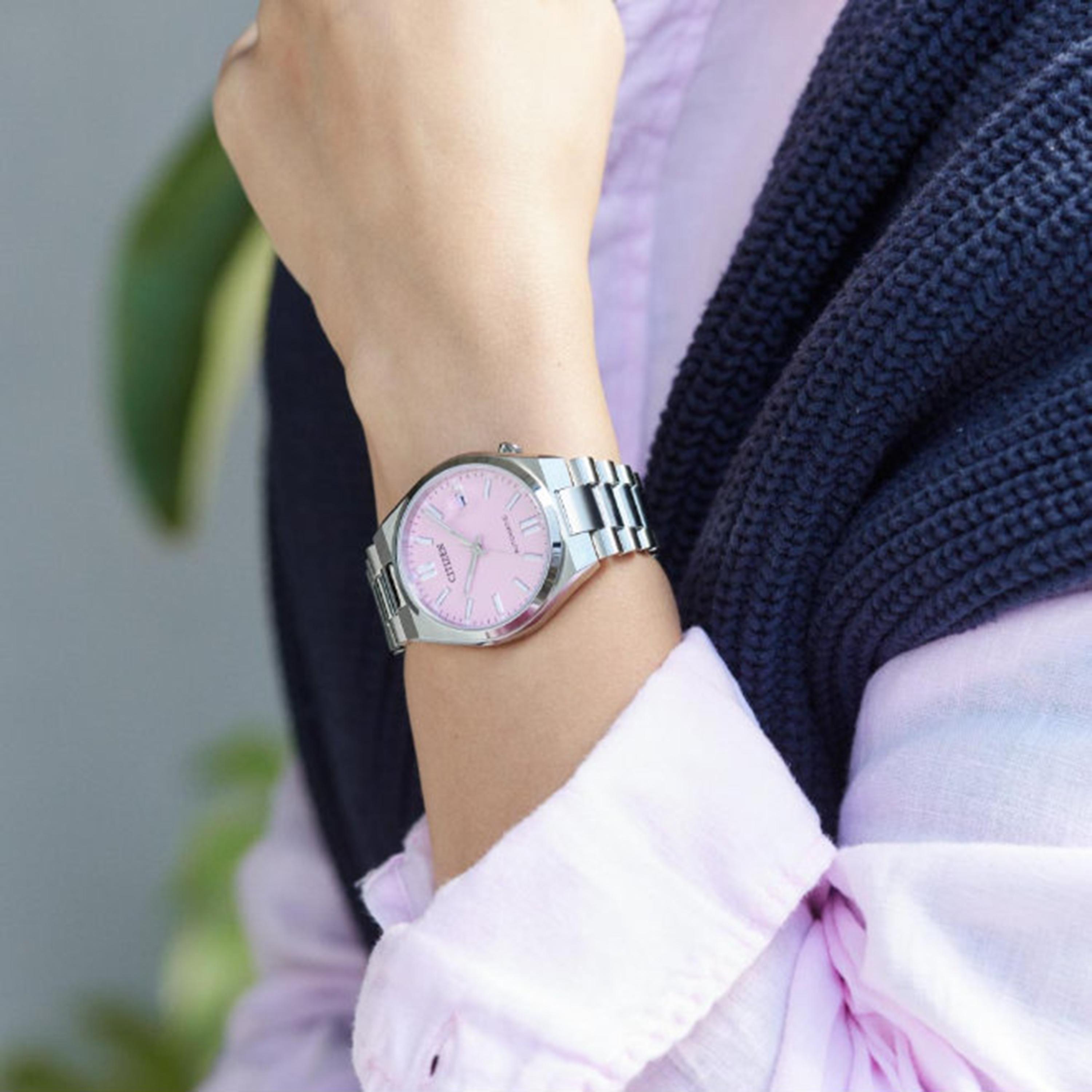 ساعة أوتوماتيك ستانلس ستيل باللون الفضي 37 مم للرجال من سيتيزن | NJ0200-50Z-men-watchesandjewellery-watches-image-4
