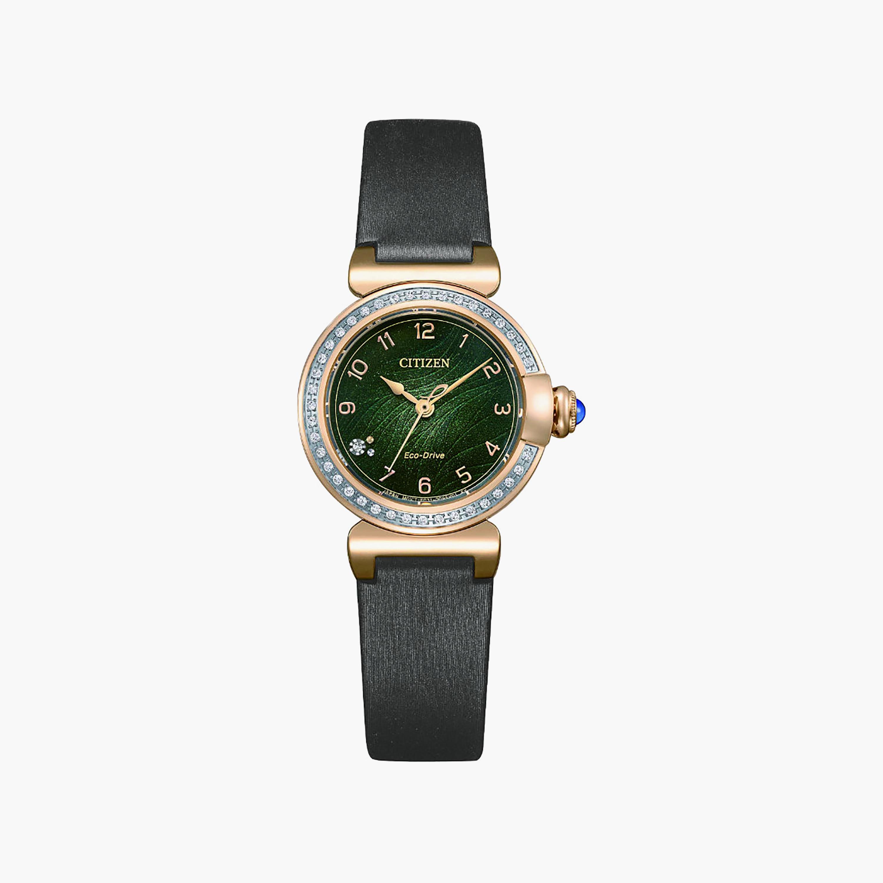 Citizen Women's 26MM Green Analog Stainless Steel Watch | EM1123-62X-women-watchesandjewellery-watches-image-2