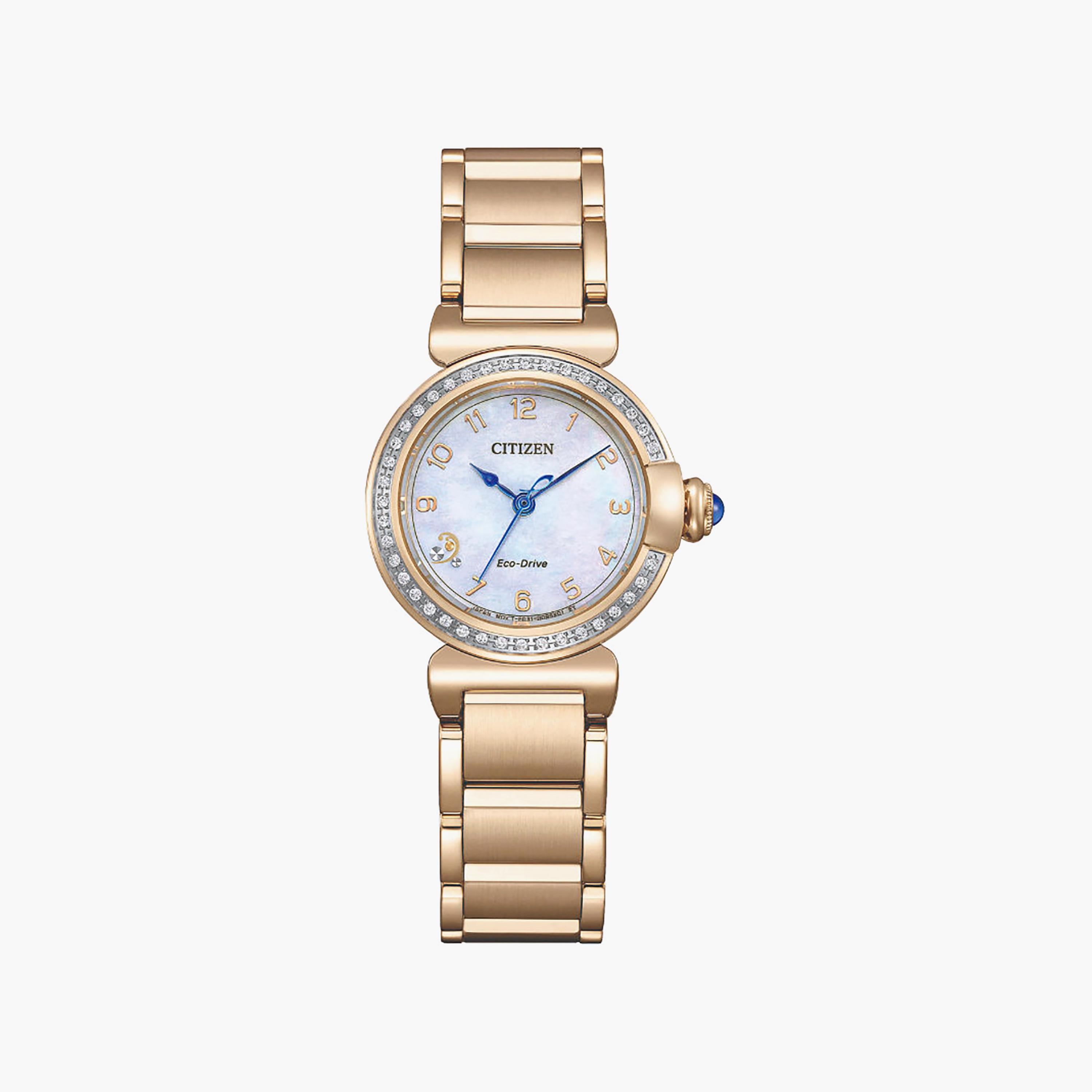 Citizen Women's 26MM Blue Analog Stainless Steel Watch | EM1123-89D-women-watchesandjewellery-watches-image-1