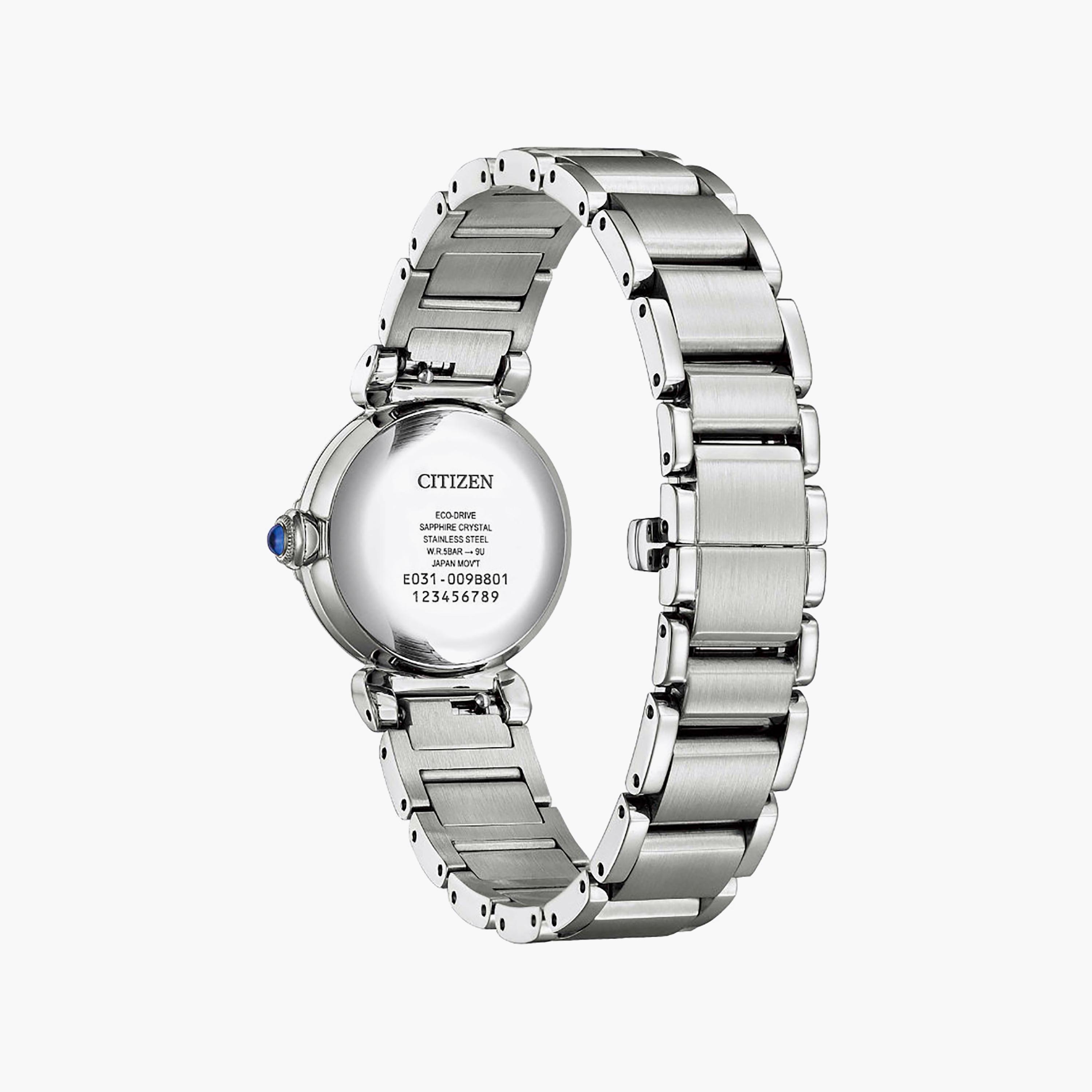 ساعة أنالوج ستانلس ستيل باللون الأزرق 26 مم للنساء من سيتيزن | EM1120-87L-women-watchesandjewellery-watches-image-3