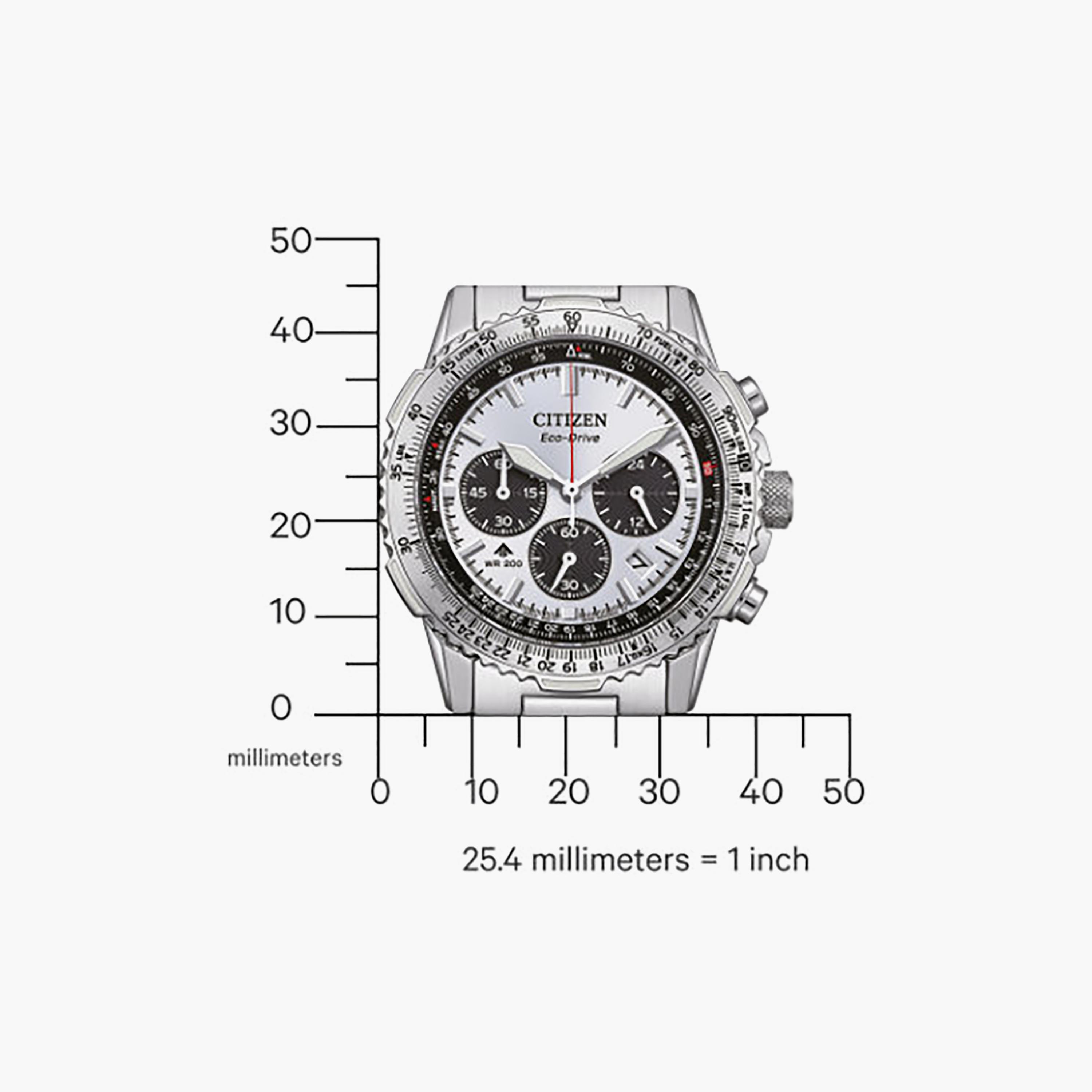 Citizen Men's 40MM White Chronograph Stainless Steel Watch | CA4660-61A-men-watchesandjewellery-watches-image-4