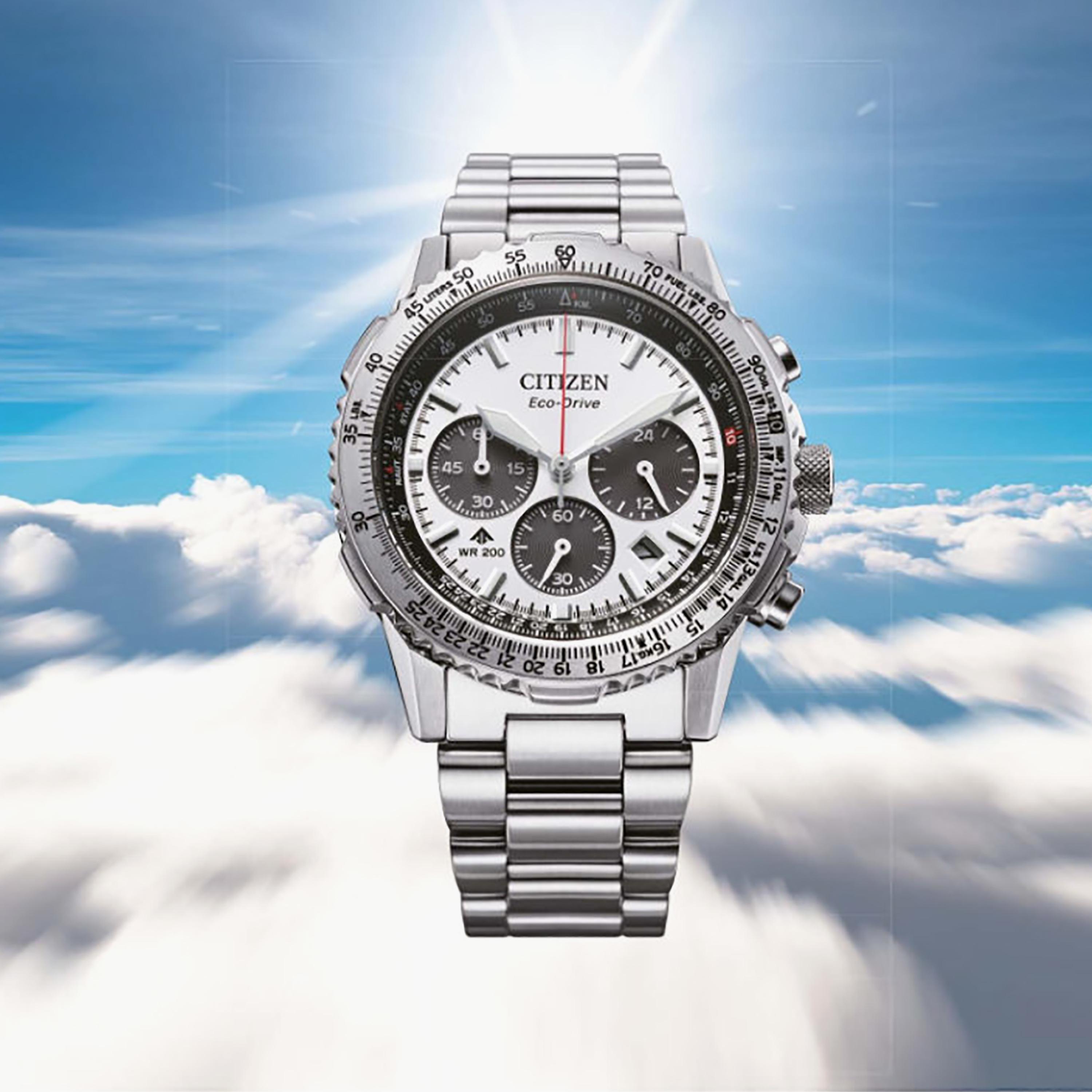 Citizen Men's 40MM White Chronograph Stainless Steel Watch | CA4660-61A-men-watchesandjewellery-watches-image-5