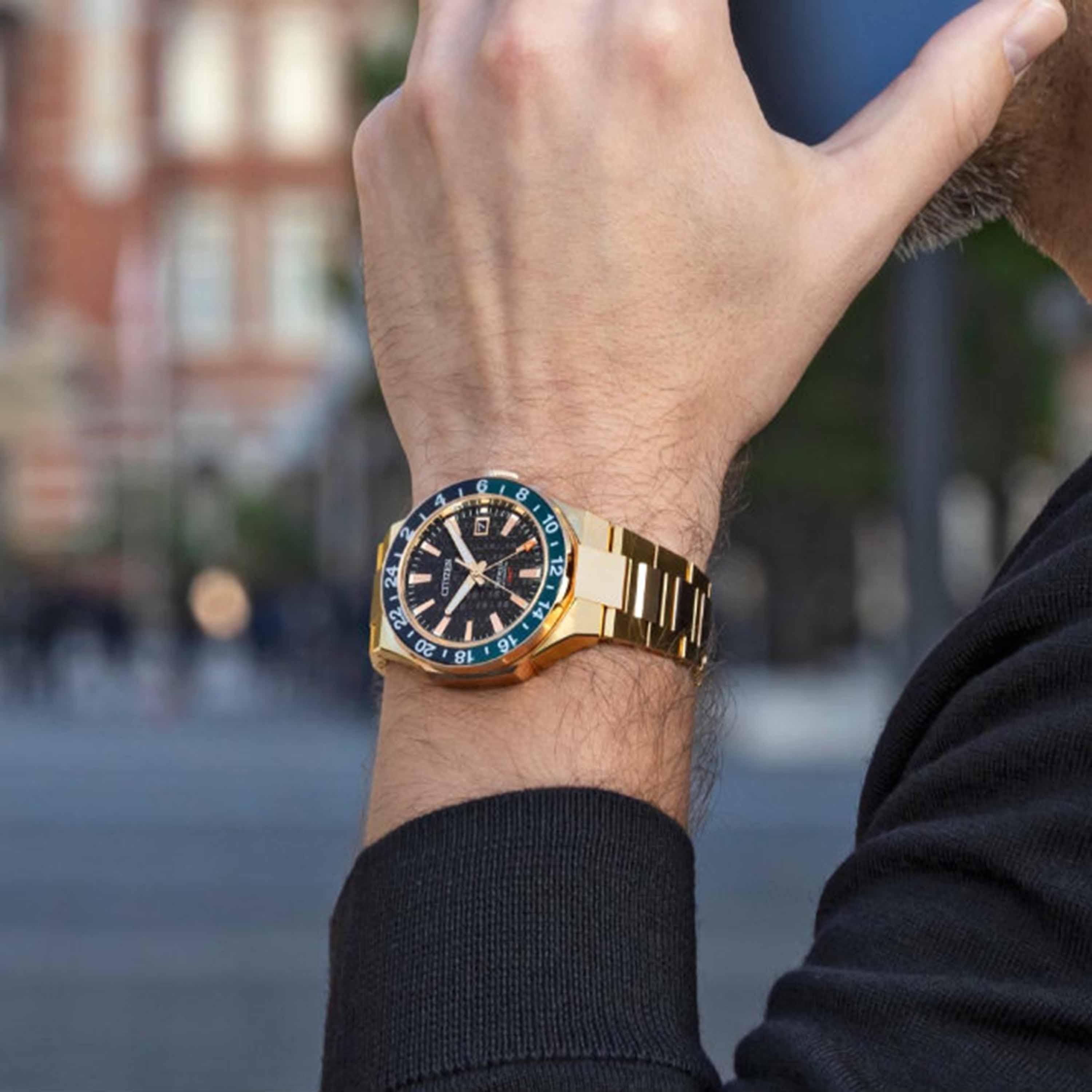 Citizen Men's 41MM Gold Automatic Stainless Steel Watch | NB6033-51E-men-watchesandjewellery-watches-image-2