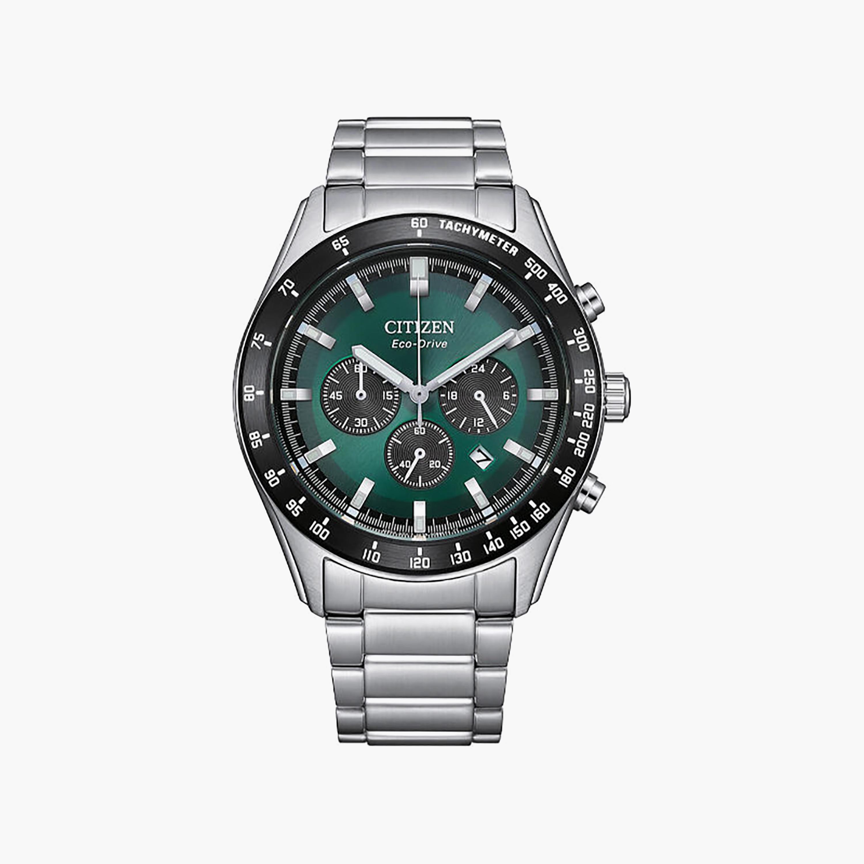 Citizen Men's 43MM Green Chronograph Stainless Steel Watch | CA4674-58X-men-watchesandjewellery-watches-image-1