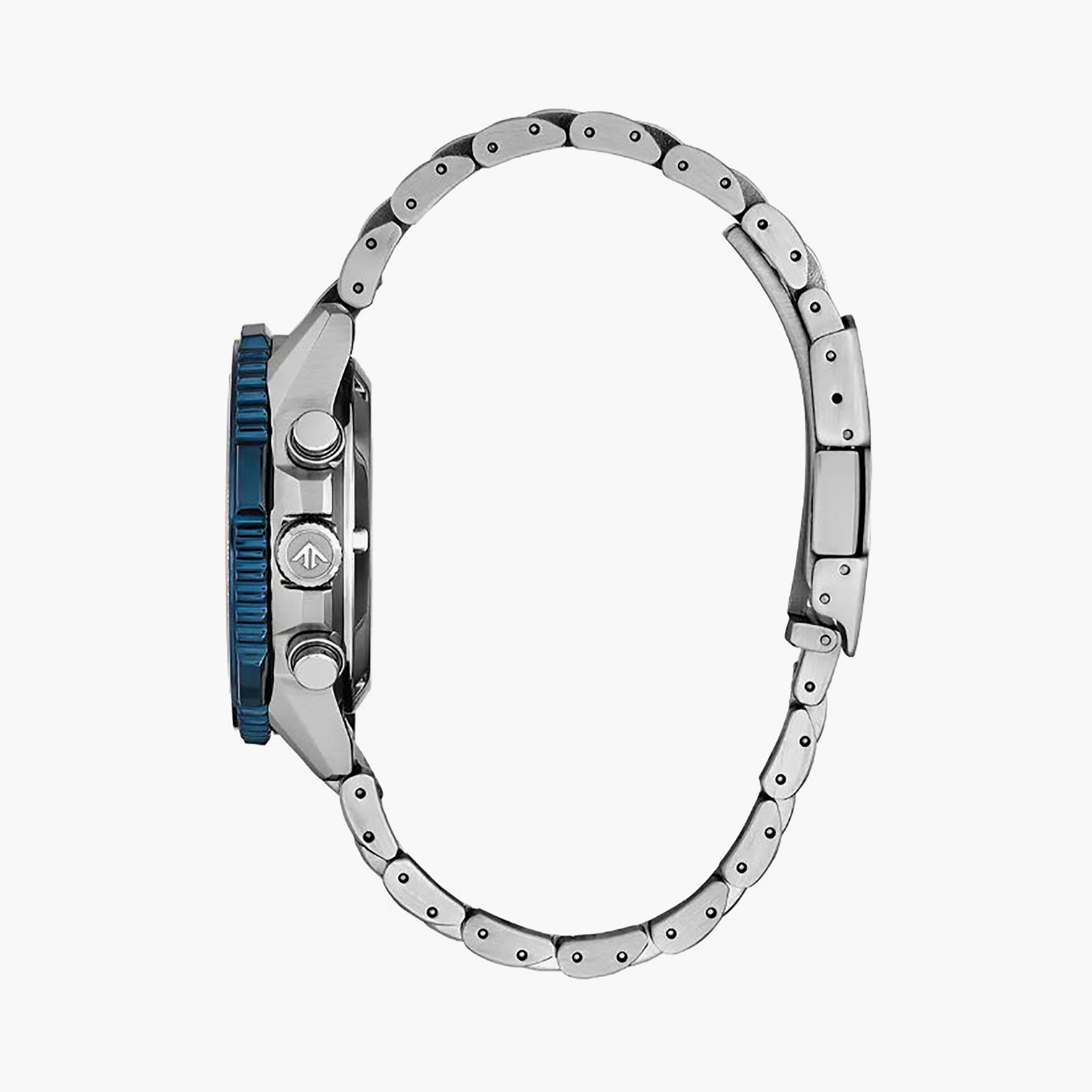 ساعة كرونوغراف ستانلس ستيل باللون الأزرق 40 مم للرجال من سيتيزن | CA4667-53L-men-watchesandjewellery-watches-image-2