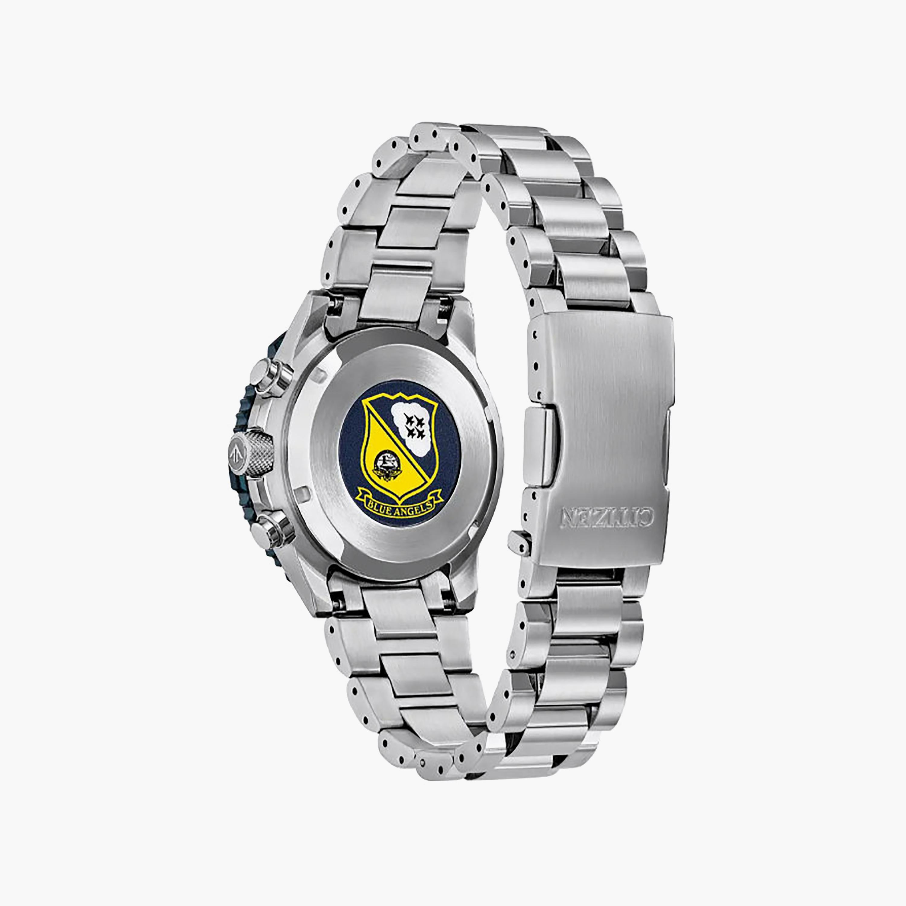 ساعة كرونوغراف ستانلس ستيل باللون الأزرق 40 مم للرجال من سيتيزن | CA4667-53L-men-watchesandjewellery-watches-image-3