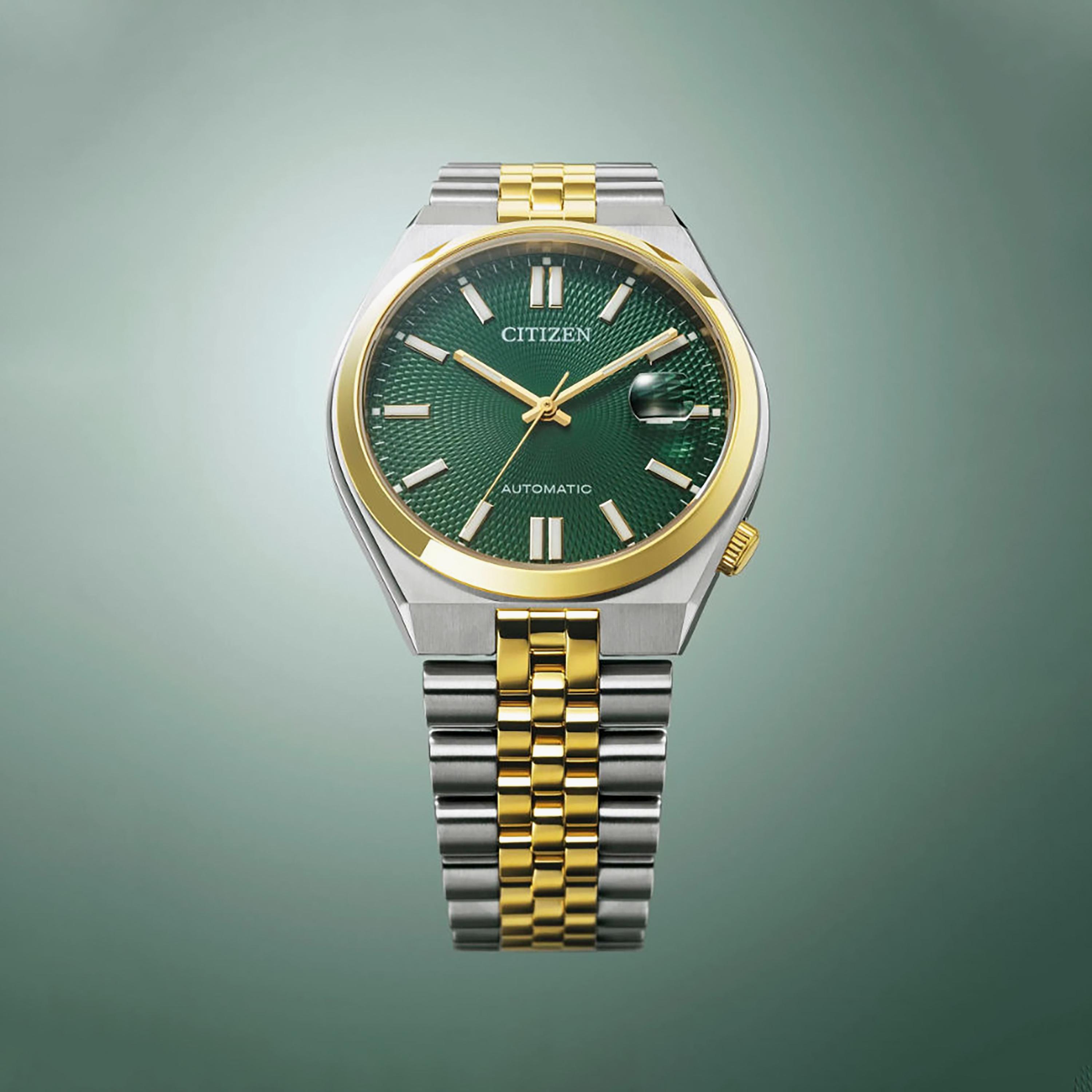 Citizen Men's 40MM Silver & Gold Automatic Stainless Steel Watch | NK0024-54X-men-watchesandjewellery-watches-image-5
