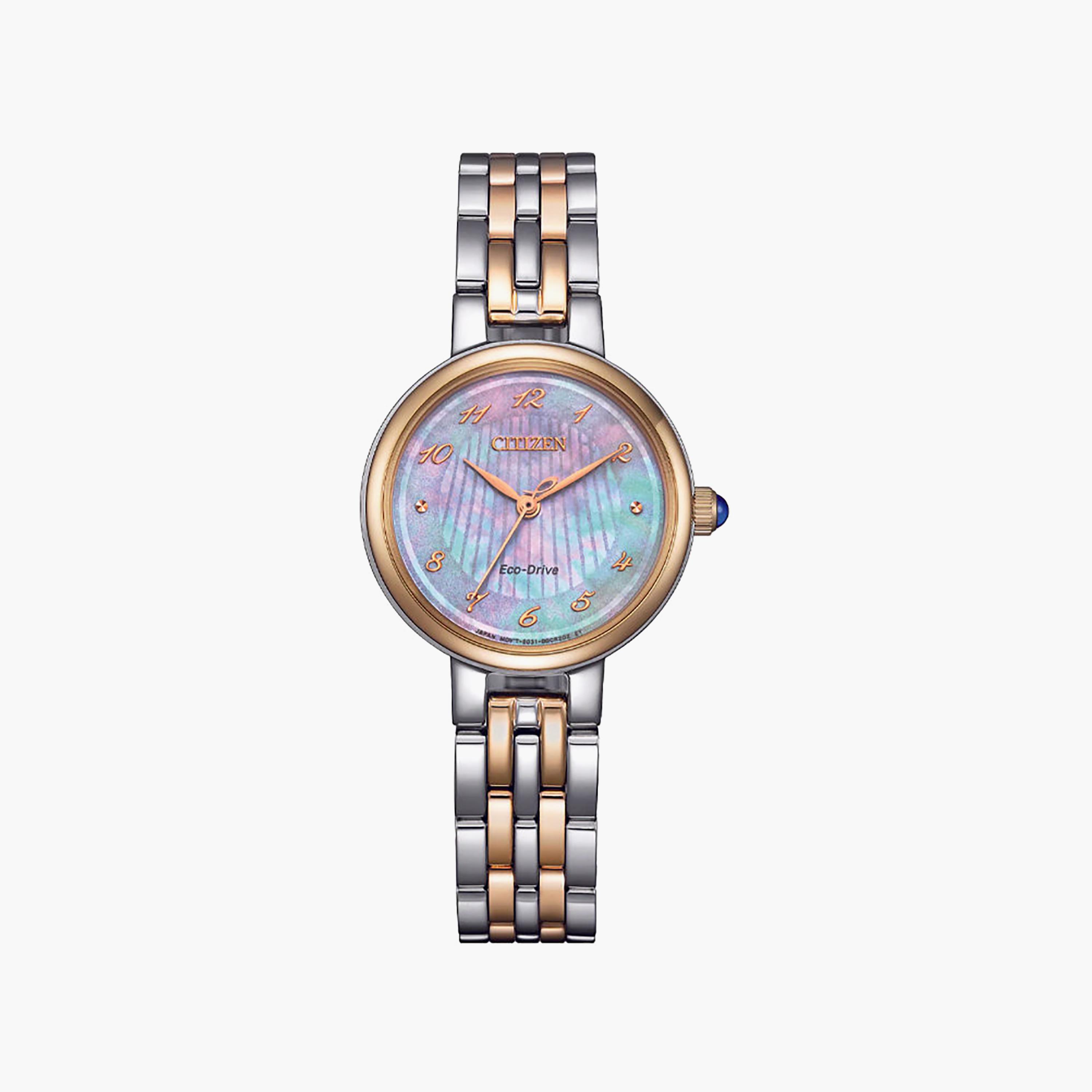 Citizen Women's 27.7MM Multi Colour Analog Stainless Steel Watch | EM0996-84Y-women-watchesandjewellery-watches-image-1
