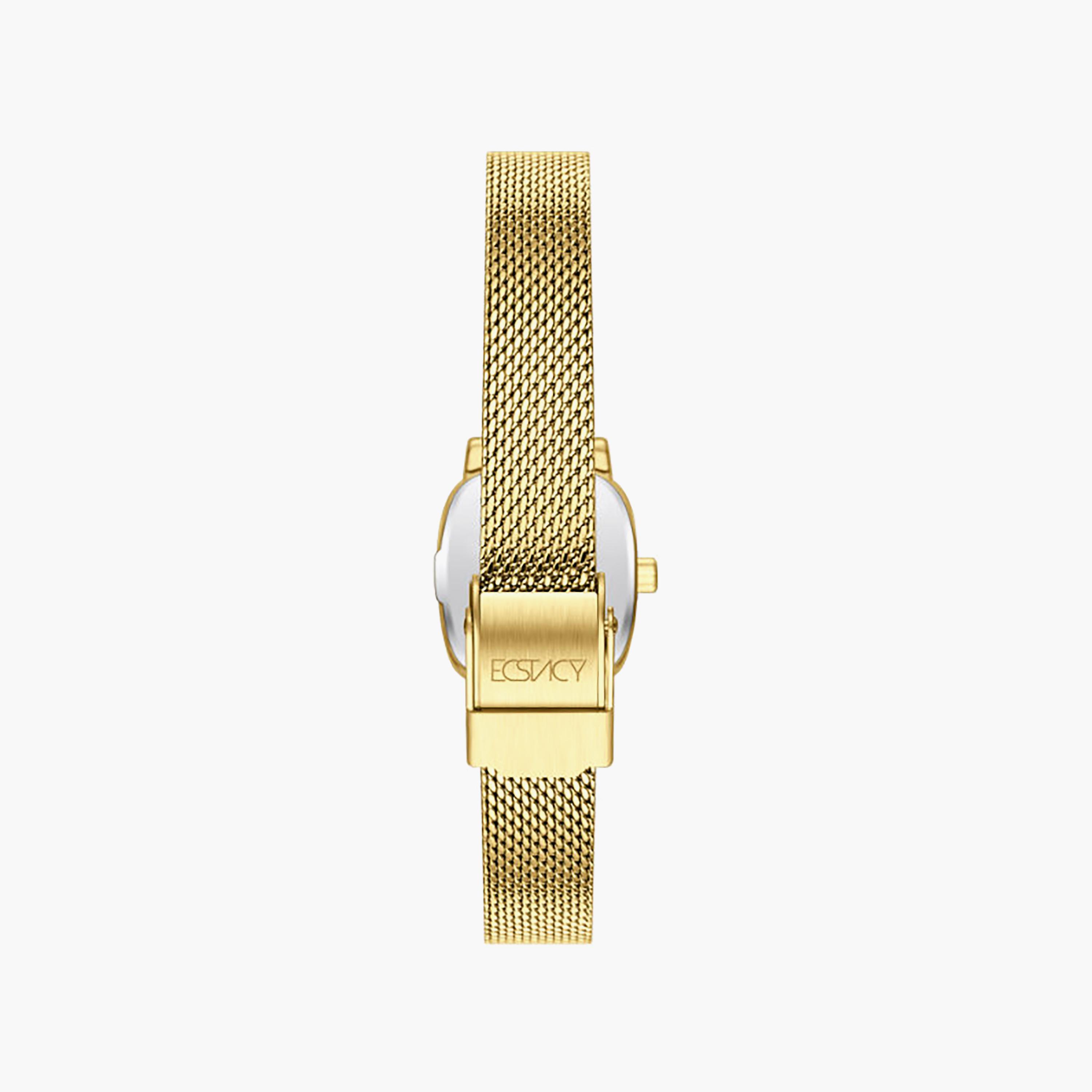 ساعة أنالوج ستانلس ستيل باللون الأبيض 21 مم للنساء من إيكستاسي | E25502-GMGW-women-watchesandjewellery-watches-image-3