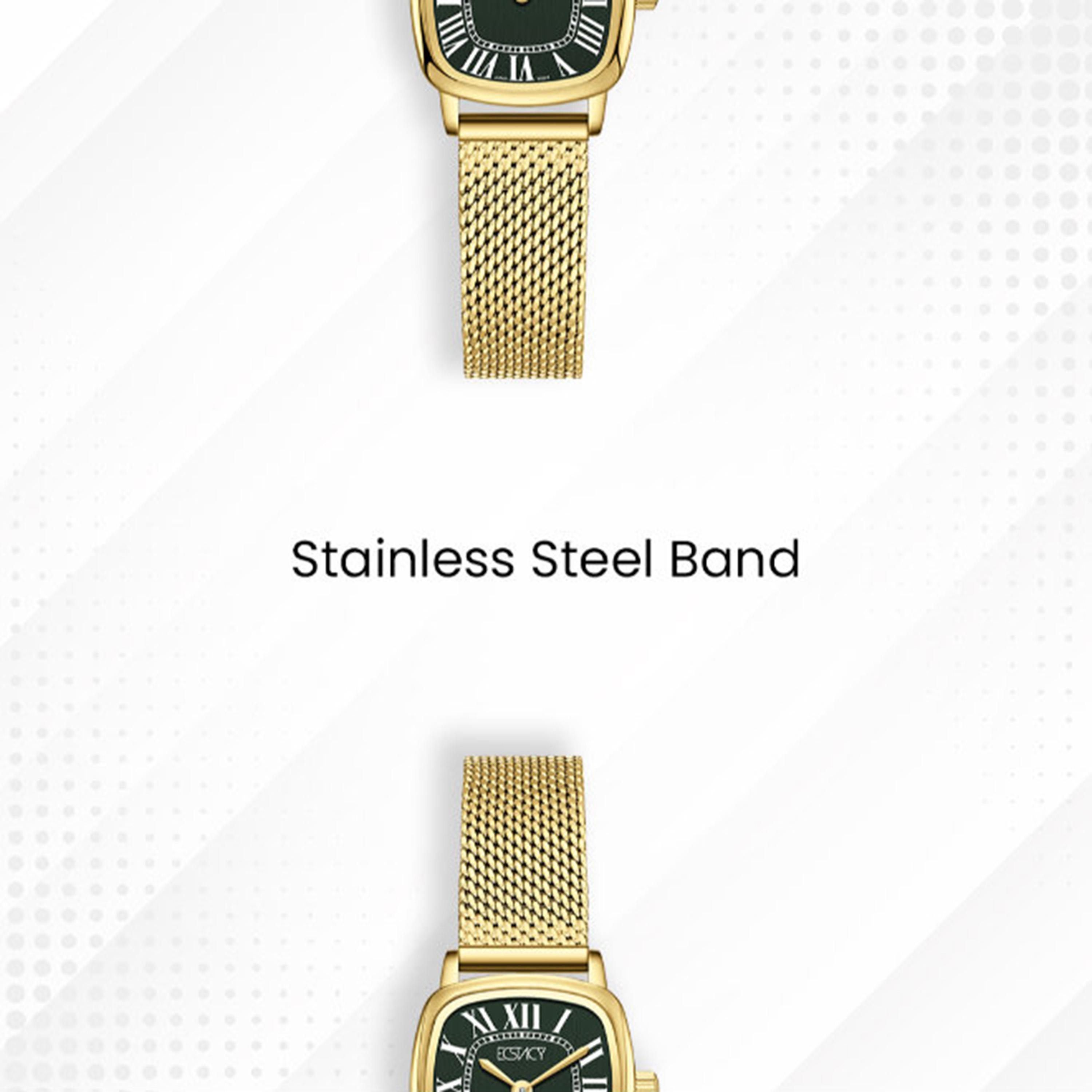ساعة أنالوج ستانلس ستيل باللون الأخضر 21 مم للنساء من إيكستاسي | E25502-GMGG-women-watchesandjewellery-watches-image-5