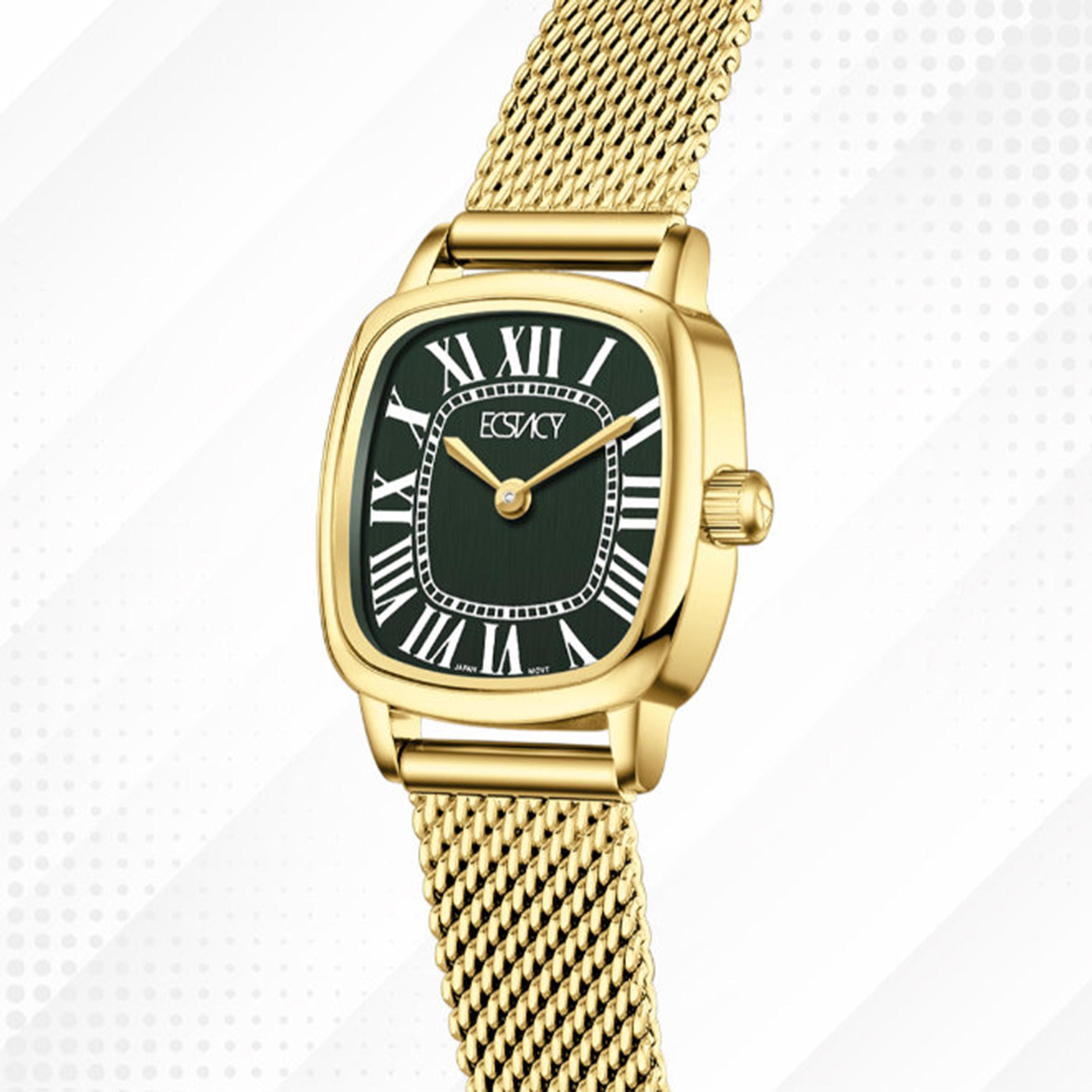 ساعة أنالوج ستانلس ستيل باللون الأخضر 21 مم للنساء من إيكستاسي | E25502-GMGG-women-watchesandjewellery-watches-image-6