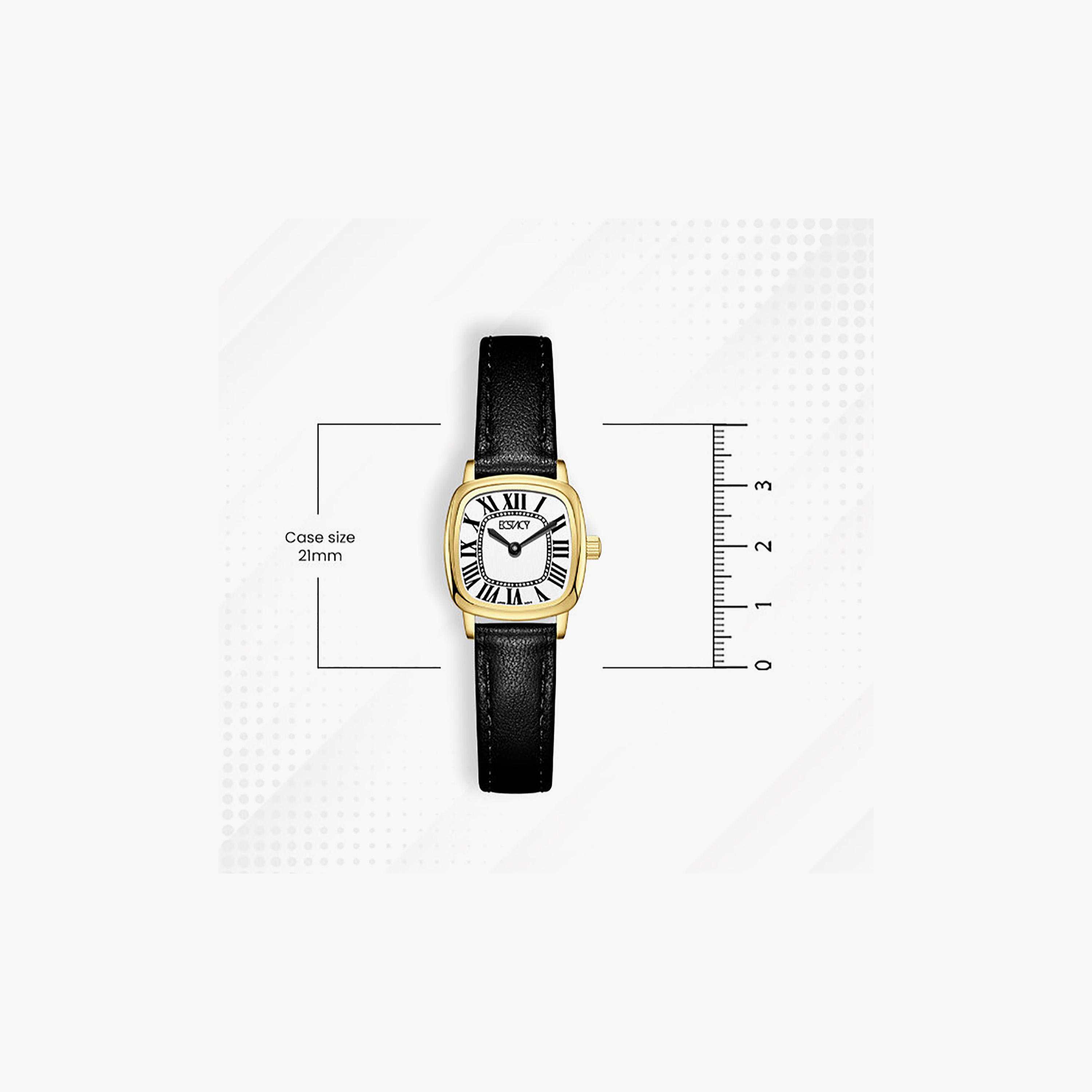 Ecstacy Women's 21MM White Analog Genuine Leather Watch | E25502-GLBW-women-watchesandjewellery-watches-image-4