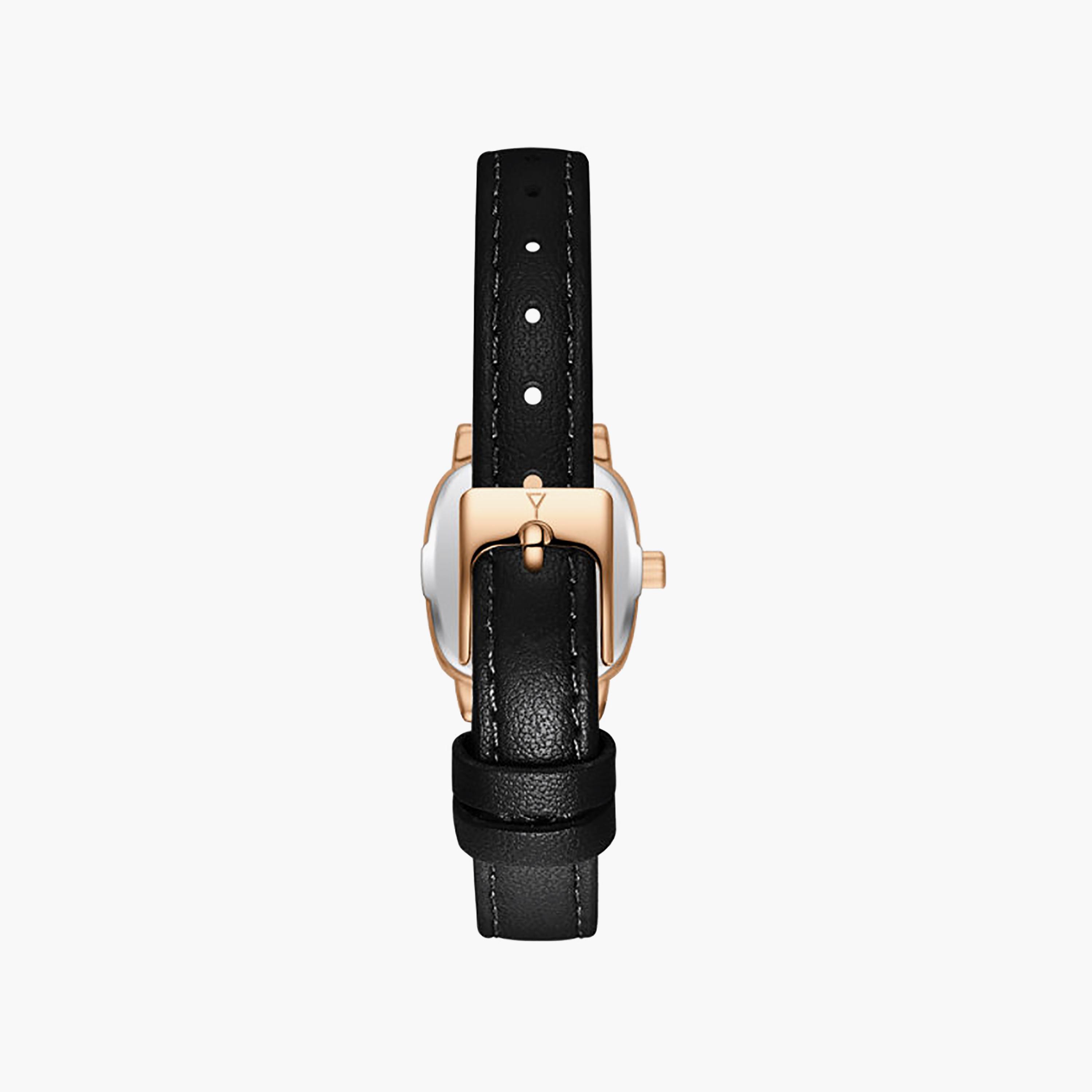 ساعة أنالوج جلد طبيعي باللون الأبيض 21 مم للنساء من إيكستاسي | E25502-RLBW-women-watchesandjewellery-watches-image-3