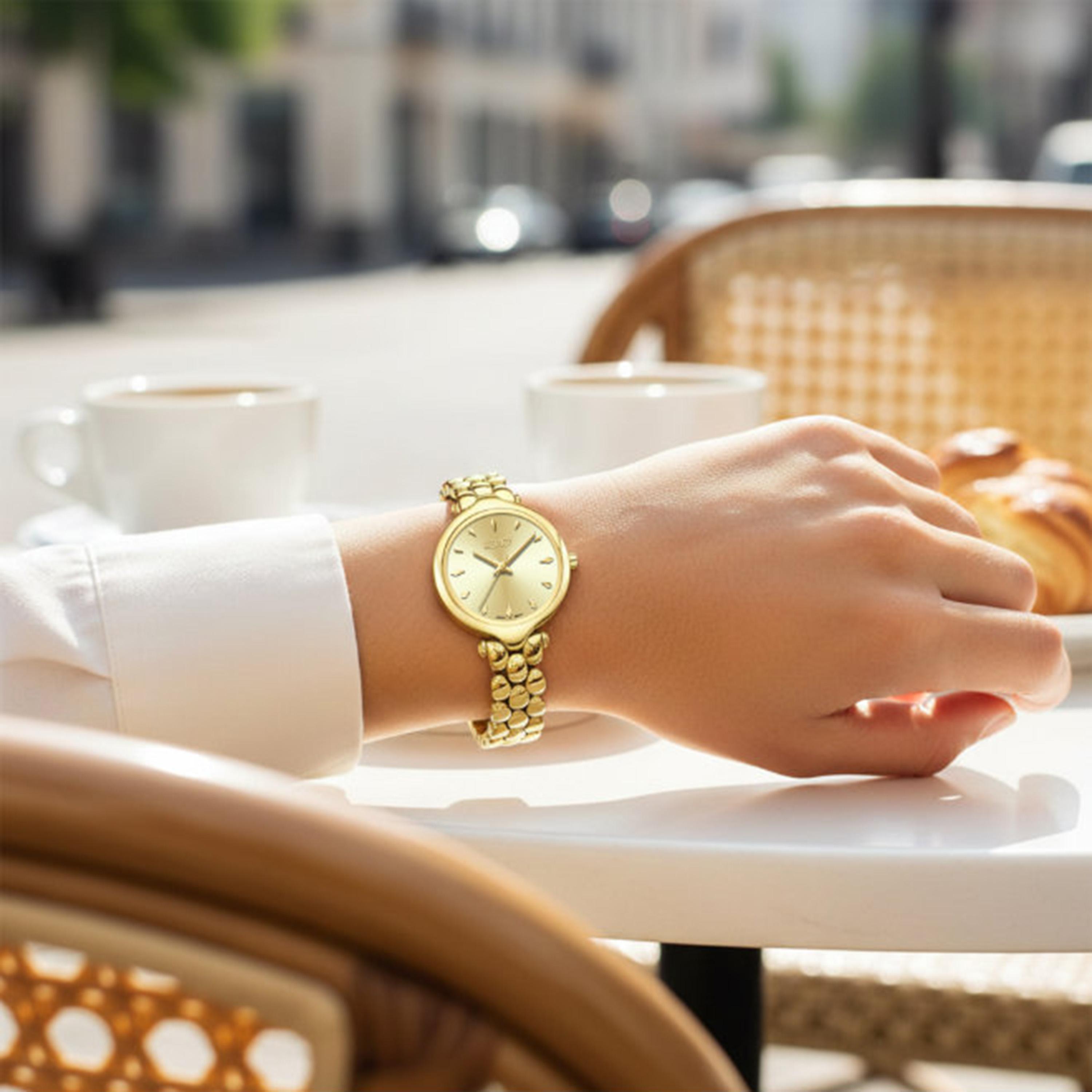 Ecstacy Women's 28MM Gold Analog Stainless Steel Watch | E25503-GBGC-women-watchesandjewellery-watches-image-8