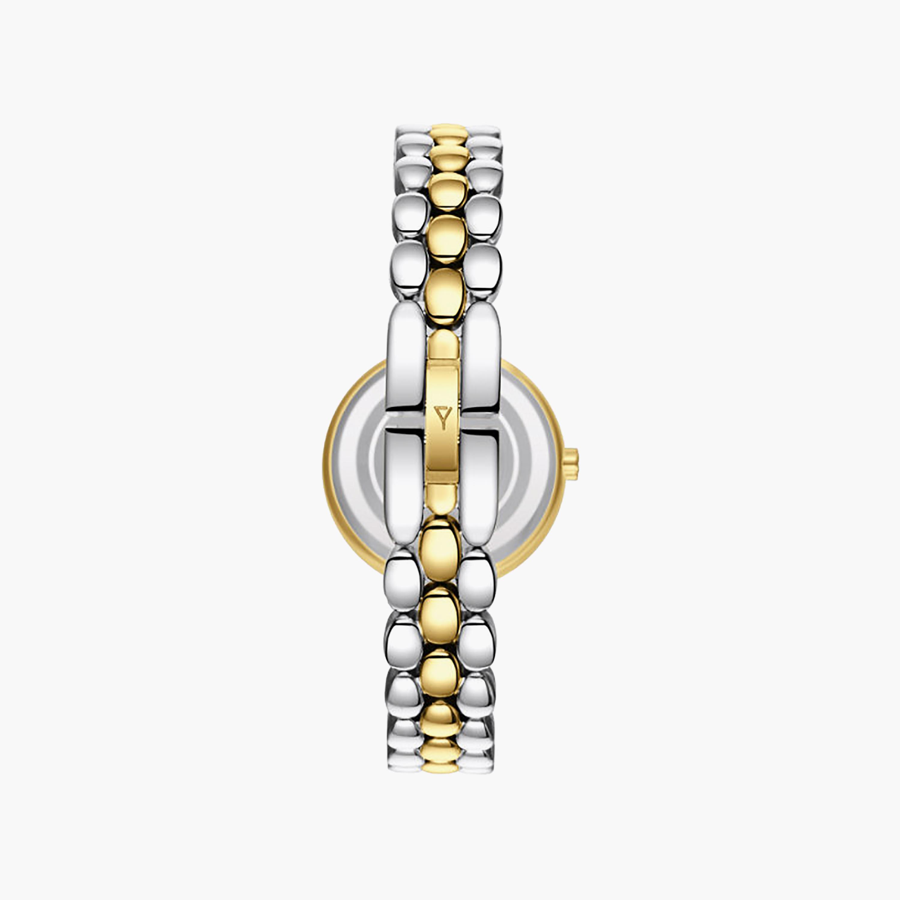 ساعة أنالوج ستانلس ستيل باللون الفضي 28 مم للنساء من إيكستاسي | E25503-TBTS-women-watchesandjewellery-watches-image-3
