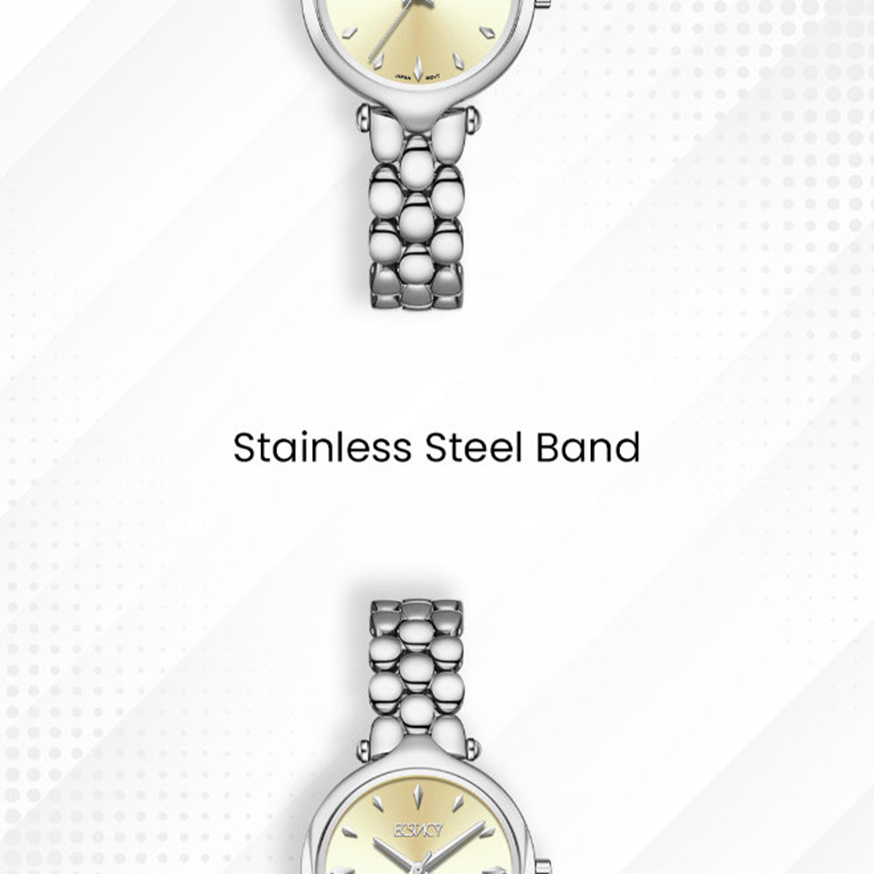 Ecstacy Women's 28MM Yellow Analog Stainless Steel Watch | E25503-SBSI-women-watchesandjewellery-watches-image-5
