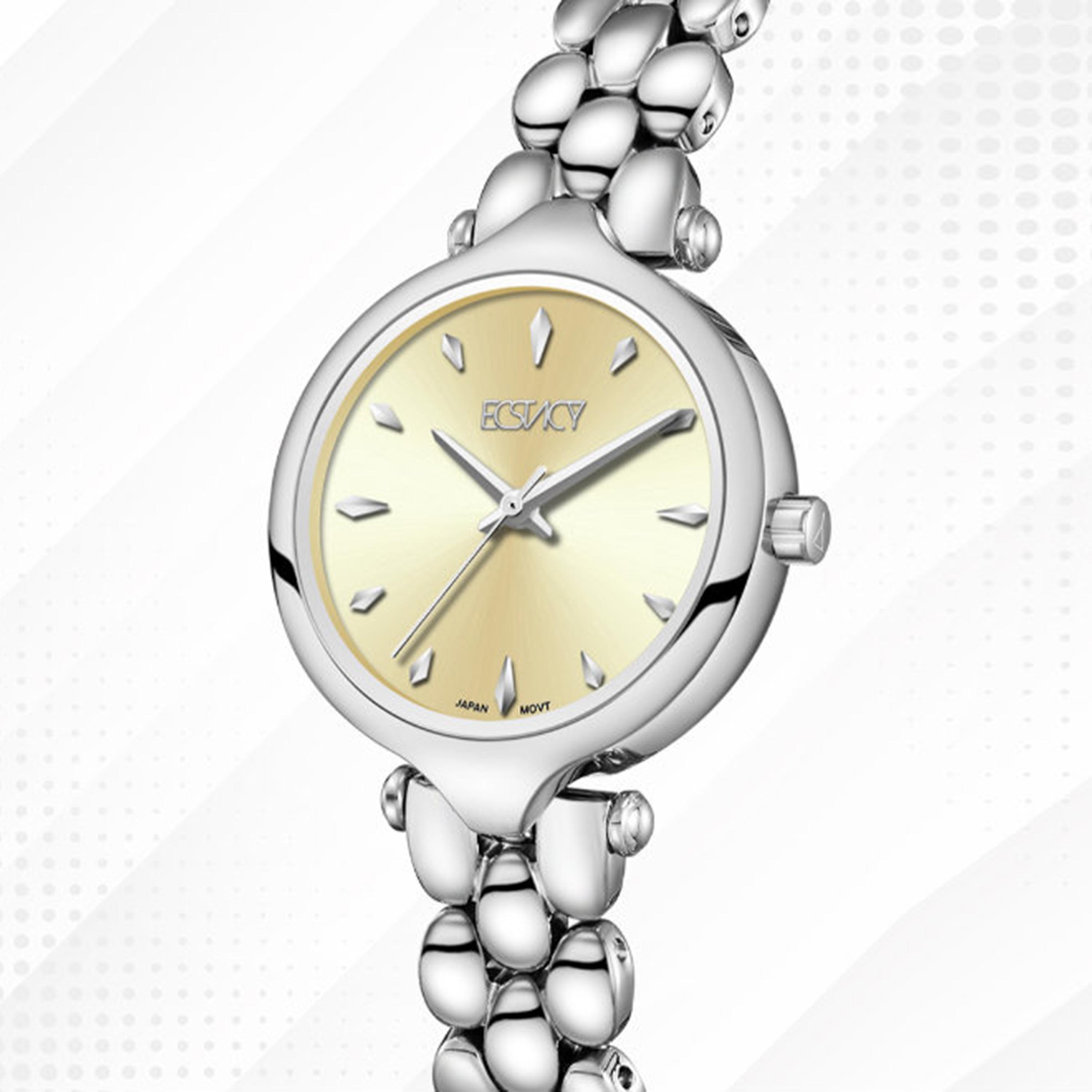 Ecstacy Women's 28MM Yellow Analog Stainless Steel Watch | E25503-SBSI-women-watchesandjewellery-watches-image-6