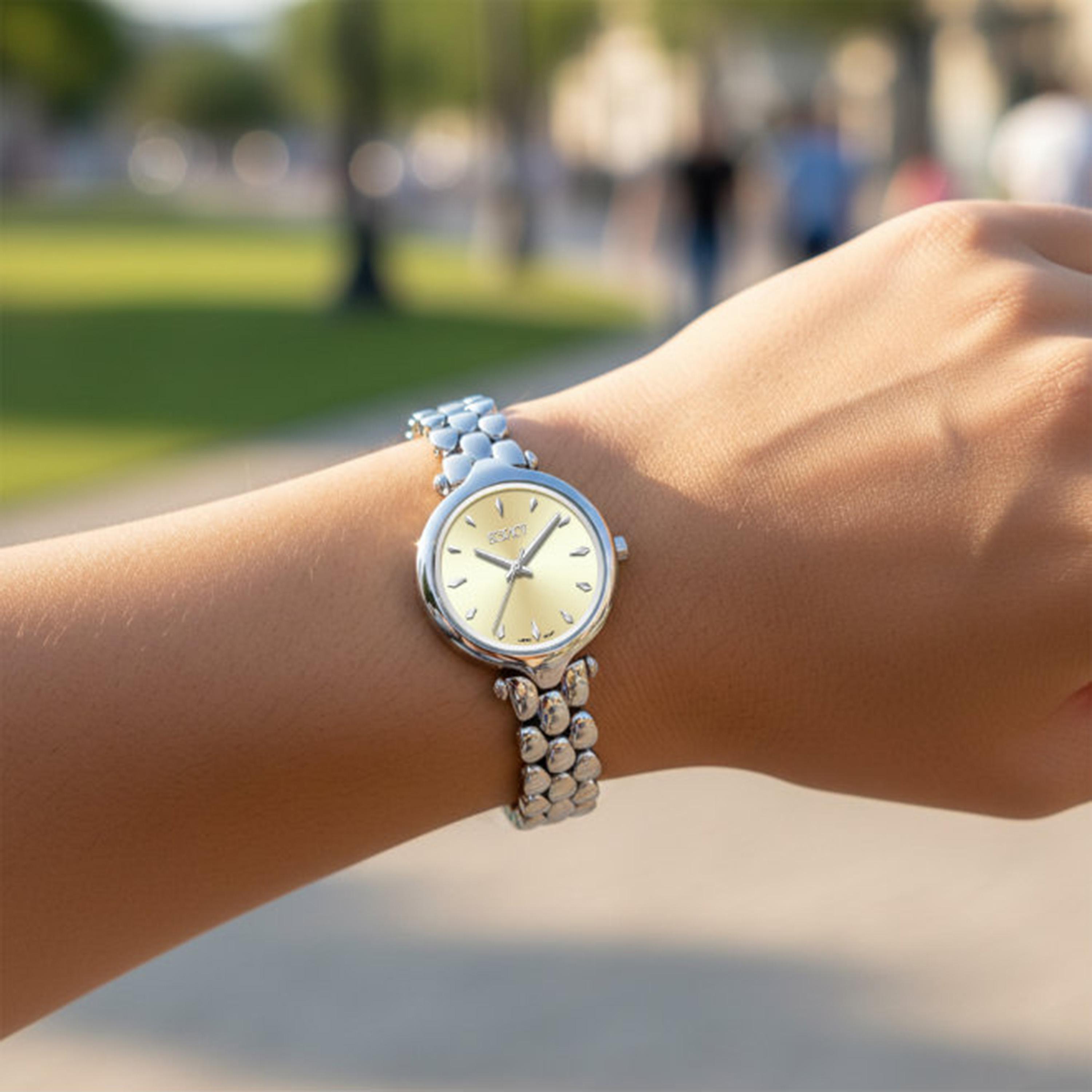 Ecstacy Women's 28MM Yellow Analog Stainless Steel Watch | E25503-SBSI-women-watchesandjewellery-watches-image-8