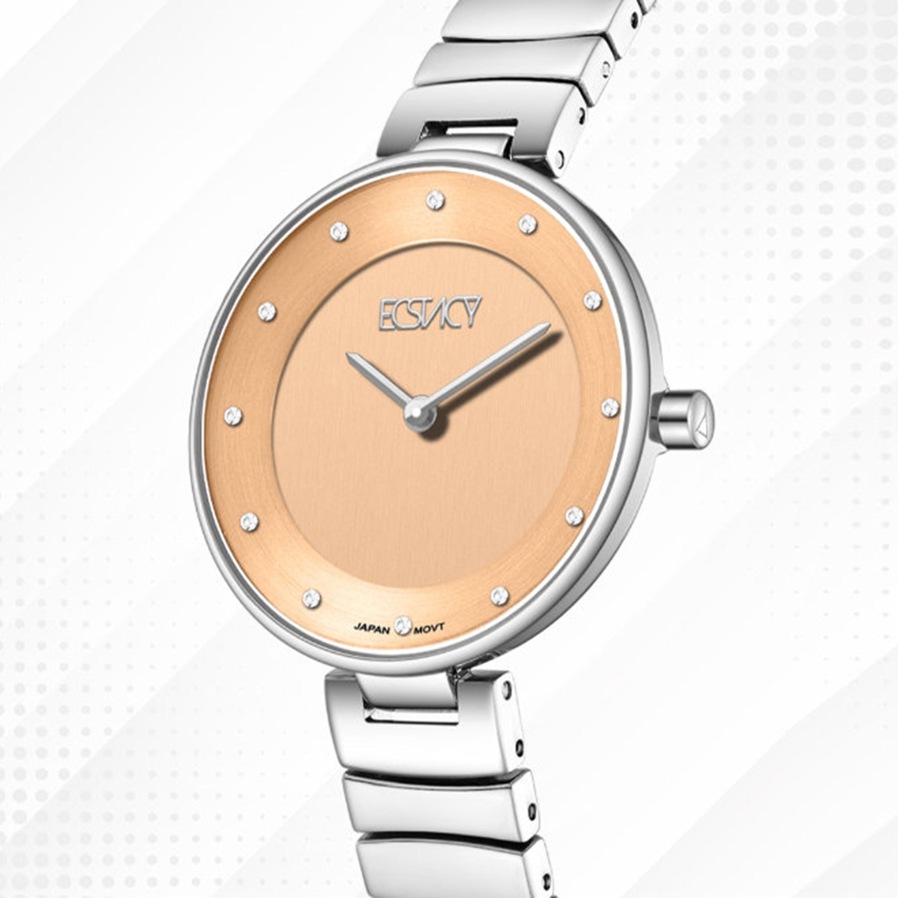 Ecstacy Women's 31MM Orange Analog Stainless Steel Watch | E25504-SBSO-women-watchesandjewellery-watches-image-6