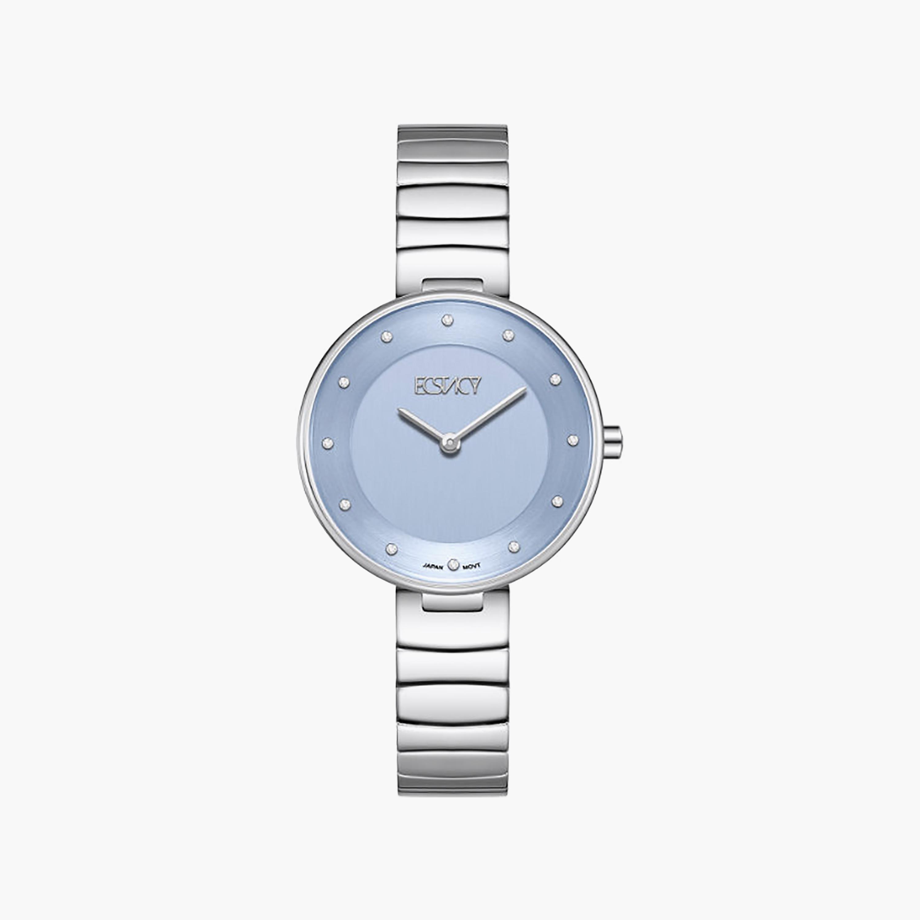 Ecstacy Women's 31MM Blue Analog Stainless Steel Watch | E25504-SBSL-women-watchesandjewellery-watches-image-1