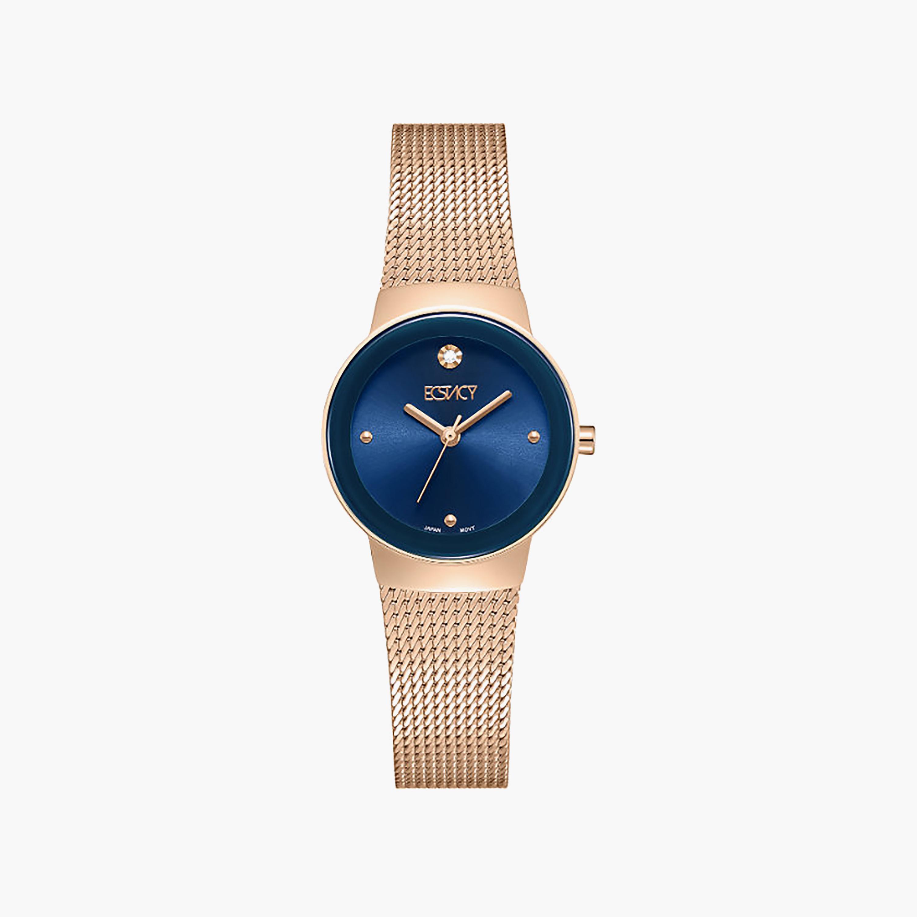 Ecstacy Women's 26MM Blue Analog Stainless Steel Watch | E25505-RMKN-women-watchesandjewellery-watches-image-1