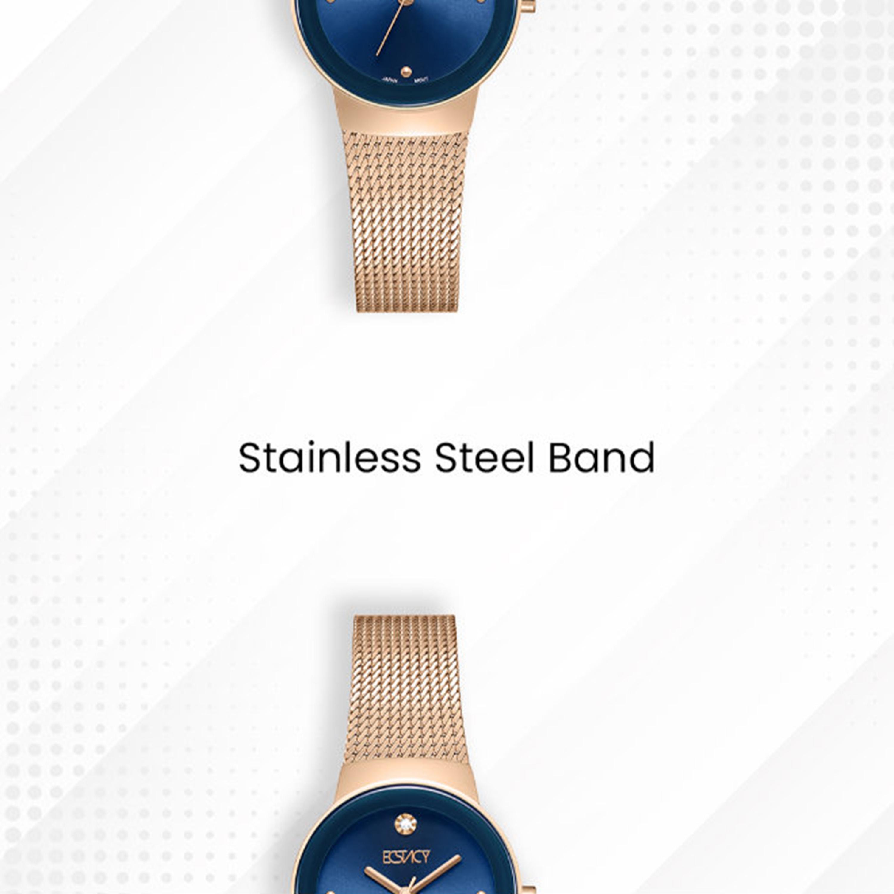 Ecstacy Women's 26MM Blue Analog Stainless Steel Watch | E25505-RMKN-women-watchesandjewellery-watches-image-5