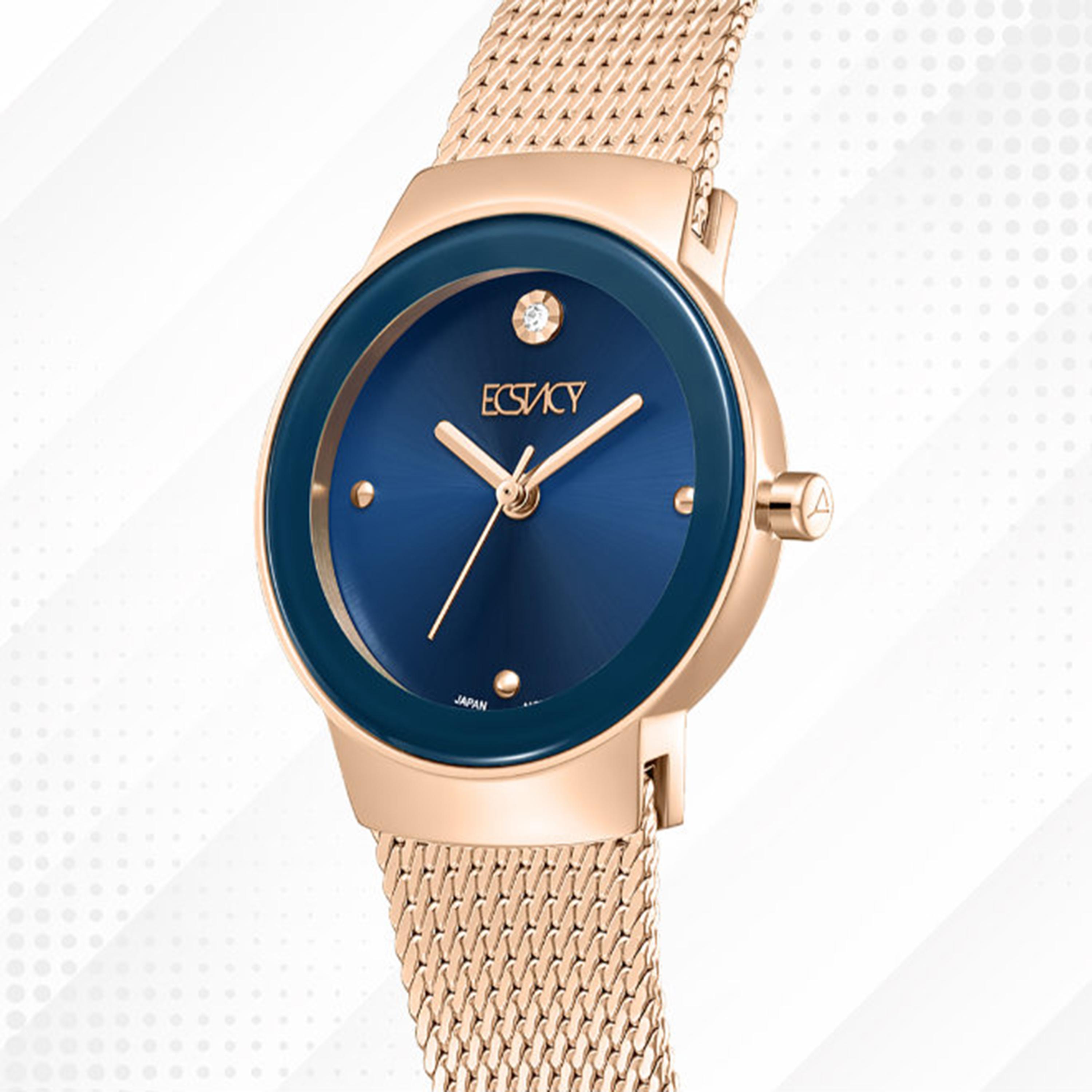 Ecstacy Women's 26MM Blue Analog Stainless Steel Watch | E25505-RMKN-women-watchesandjewellery-watches-image-6