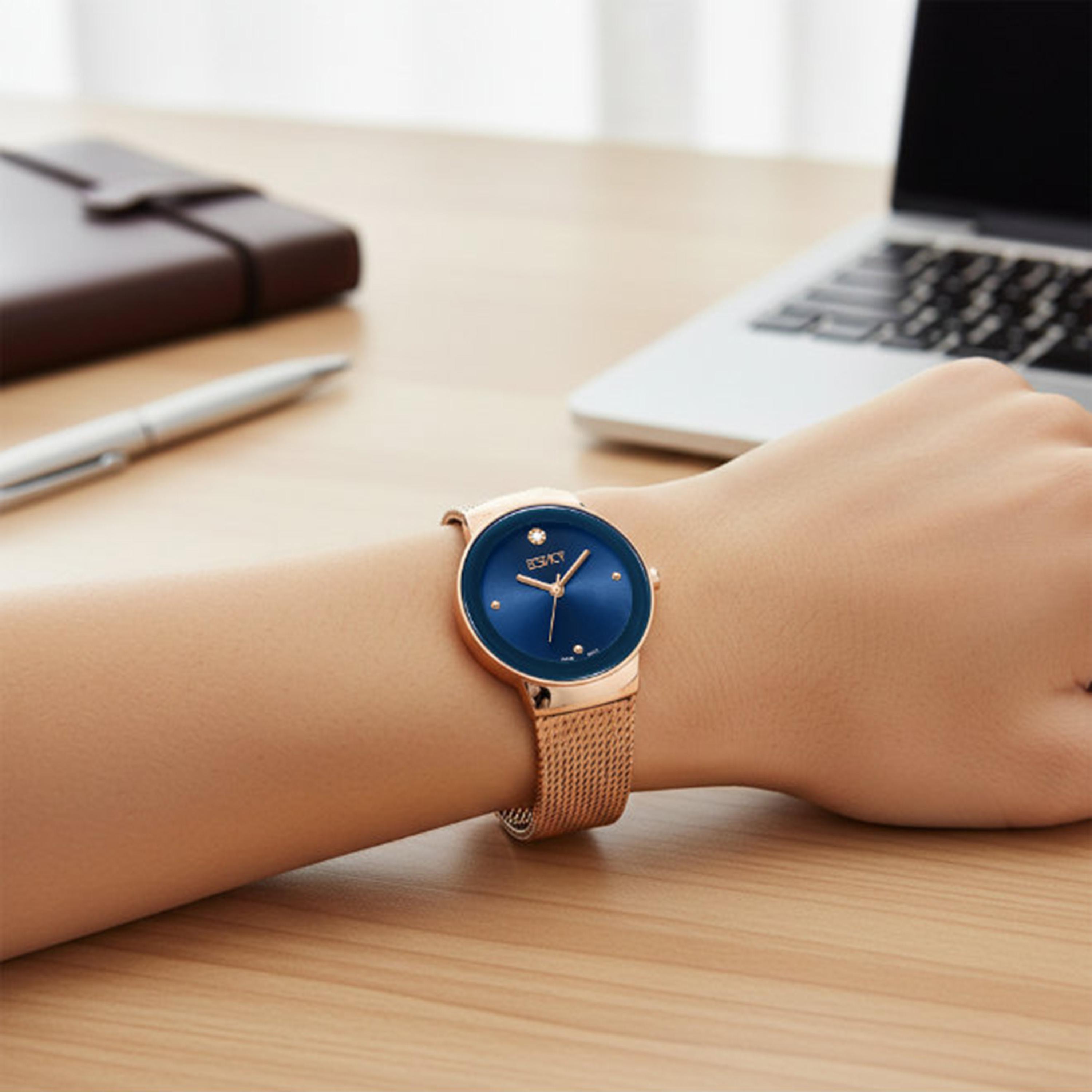 Ecstacy Women's 26MM Blue Analog Stainless Steel Watch | E25505-RMKN-women-watchesandjewellery-watches-image-8