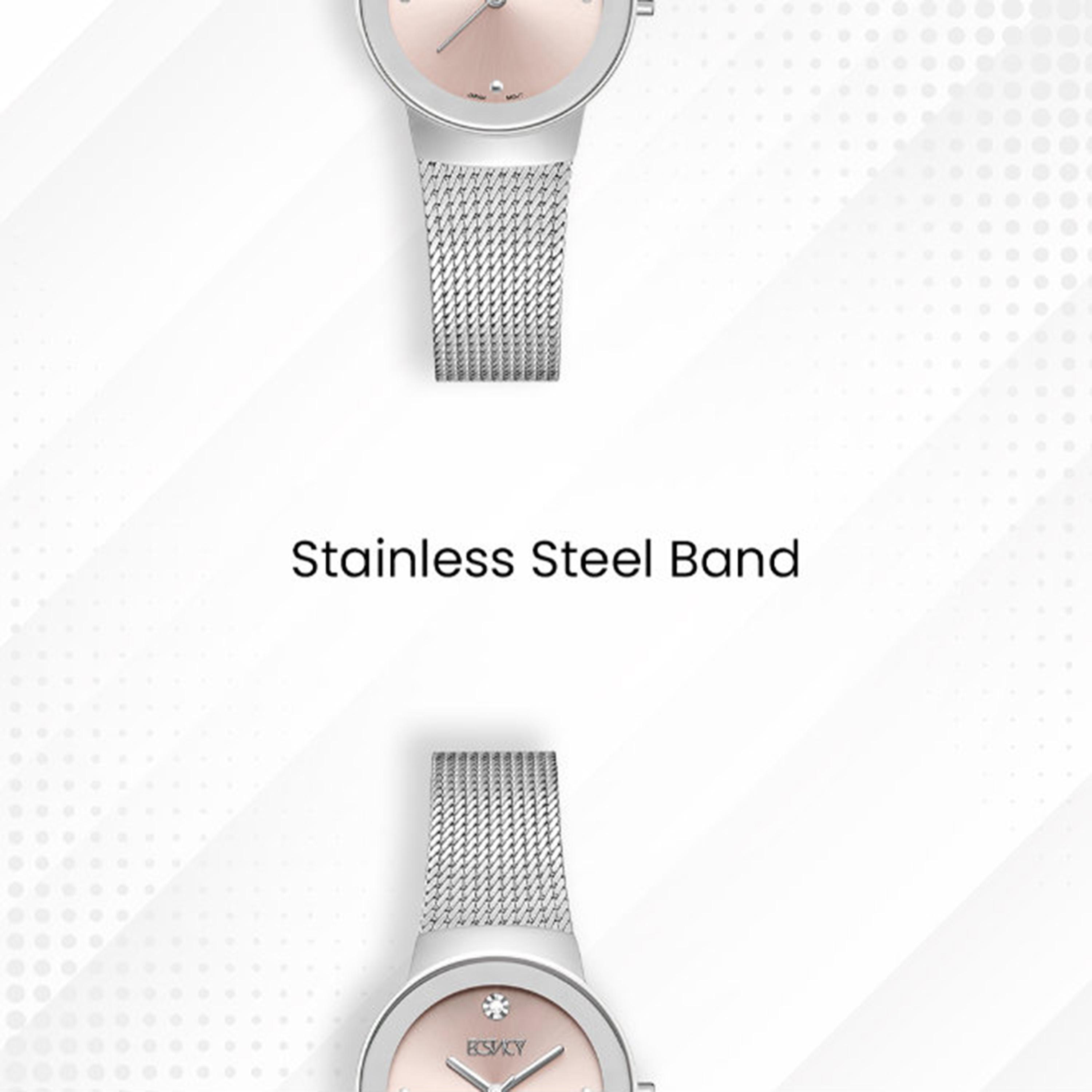 Ecstacy Women's 26MM Pink Analog Stainless Steel Watch | E25505-SMSP-women-watchesandjewellery-watches-image-5
