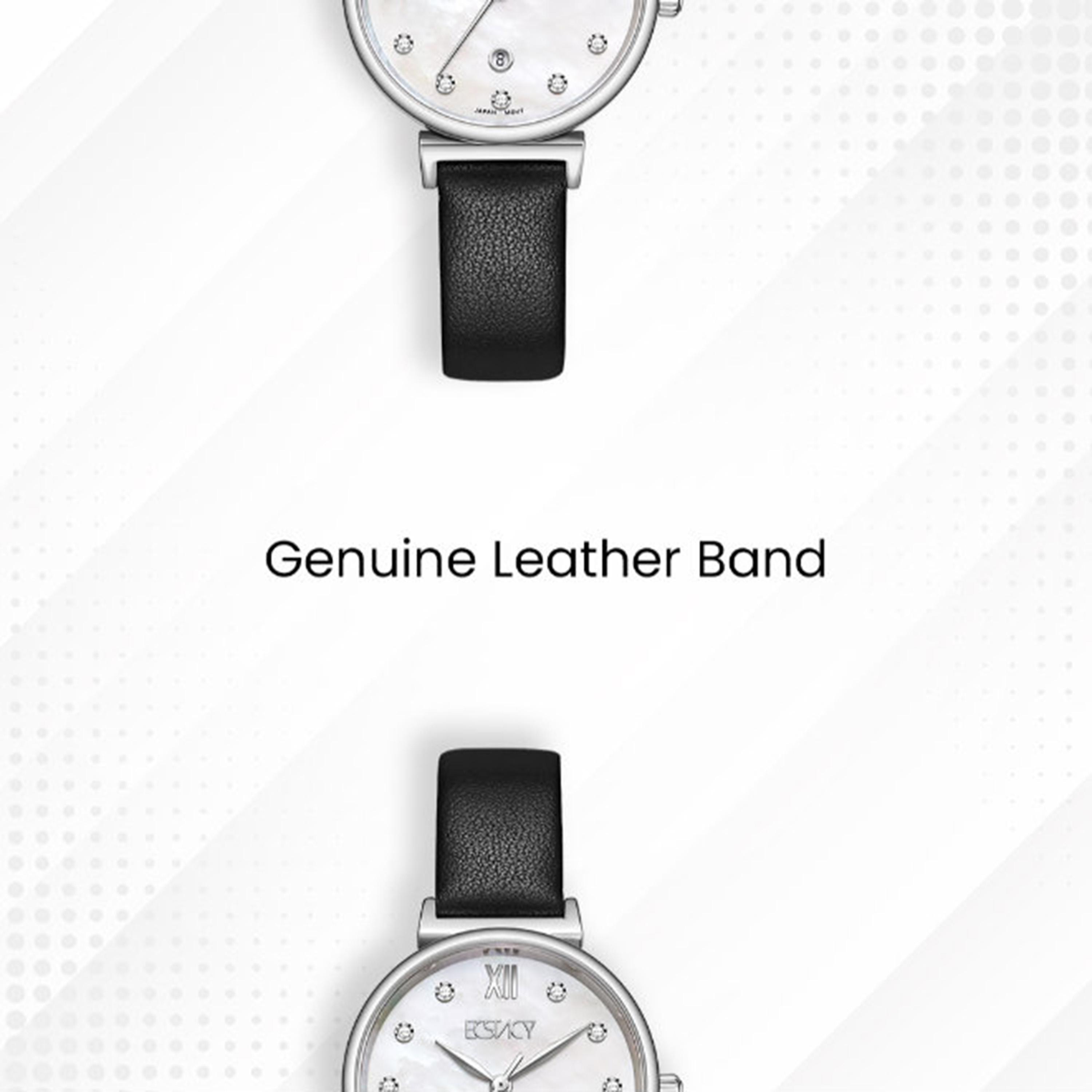 Ecstacy Women's 30MM Mother of Pearl Analog Genuine Leather Watch | E25507-SLBM-women-watchesandjewellery-watches-image-5