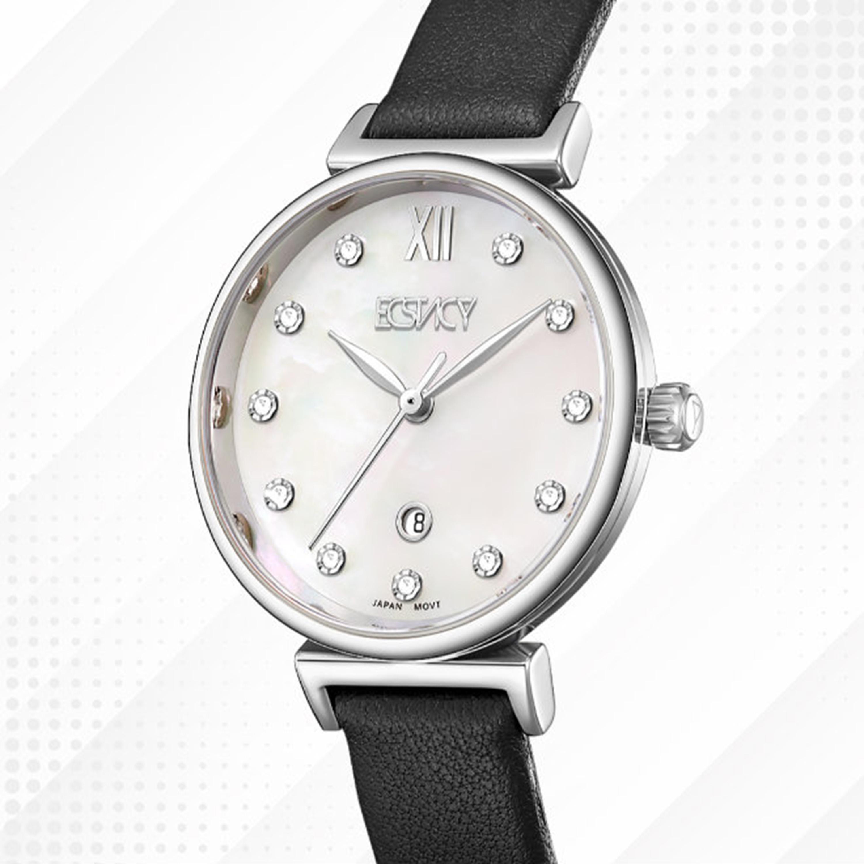 Ecstacy Women's 30MM Mother of Pearl Analog Genuine Leather Watch | E25507-SLBM-women-watchesandjewellery-watches-image-6