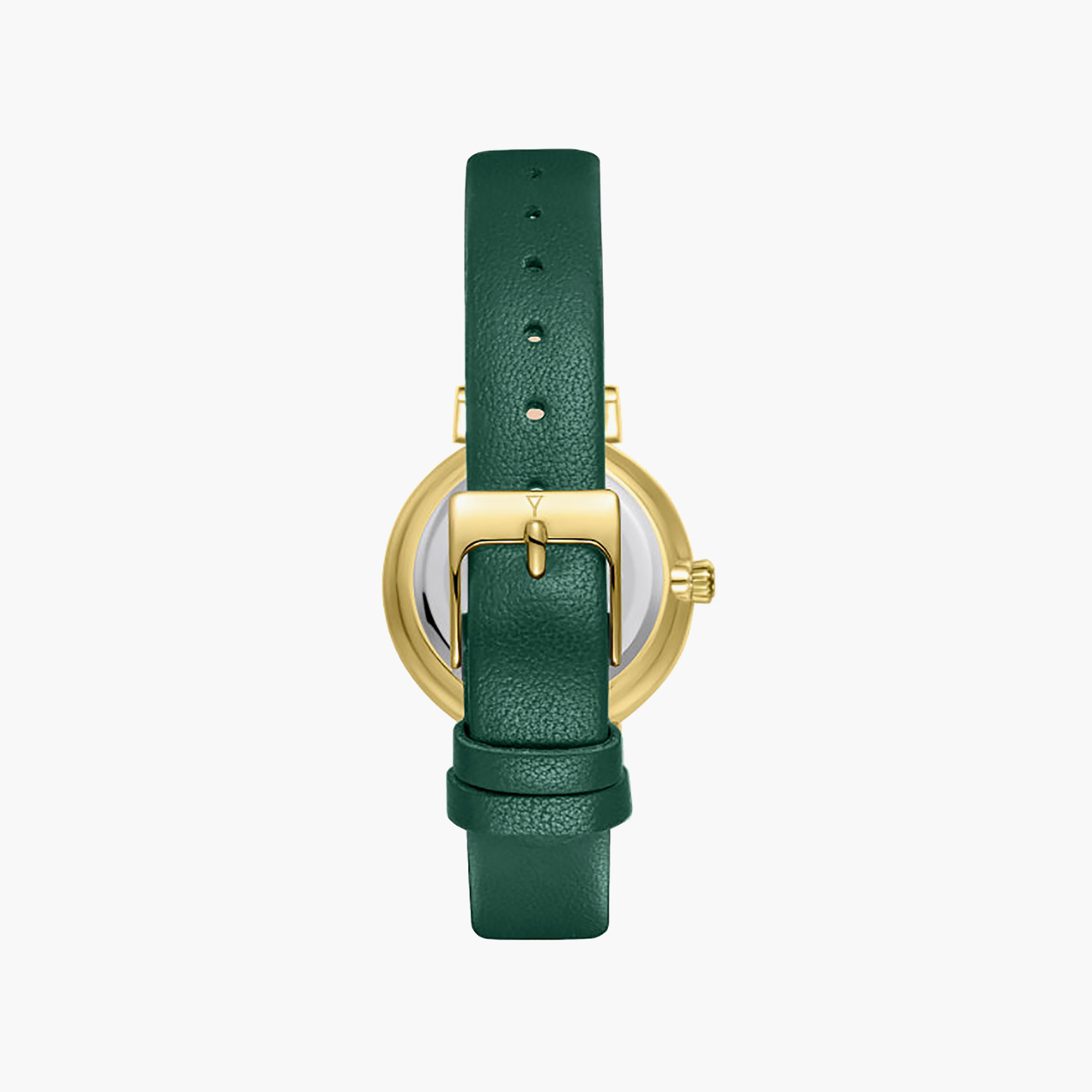Ecstacy Women's 30MM Green Analog Genuine Leather Watch | E25507-GLGMG-women-watchesandjewellery-watches-image-3