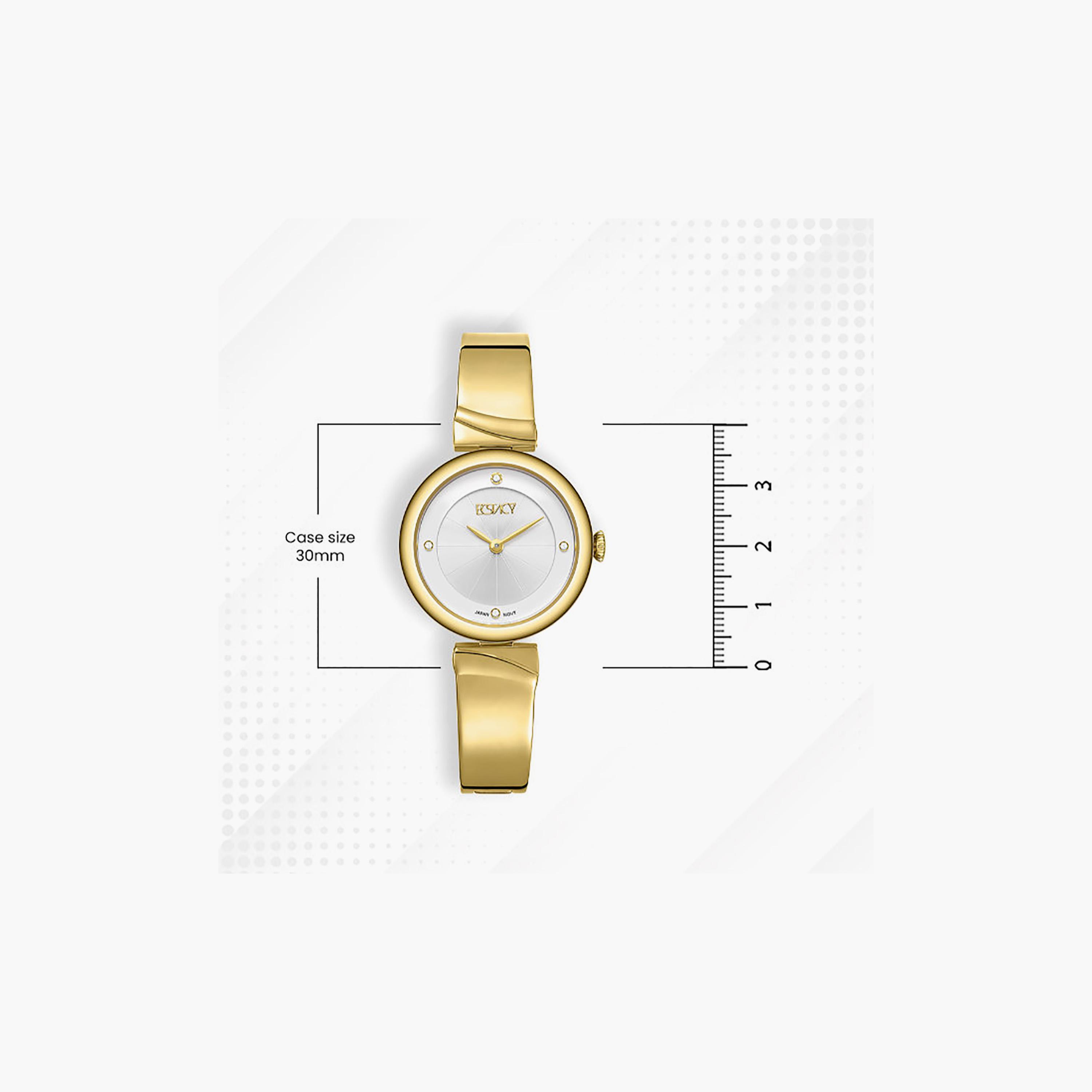 Ecstacy Women's 30MM White Analog Stainless Steel Watch | E25508-GBGW-women-watchesandjewellery-watches-image-4