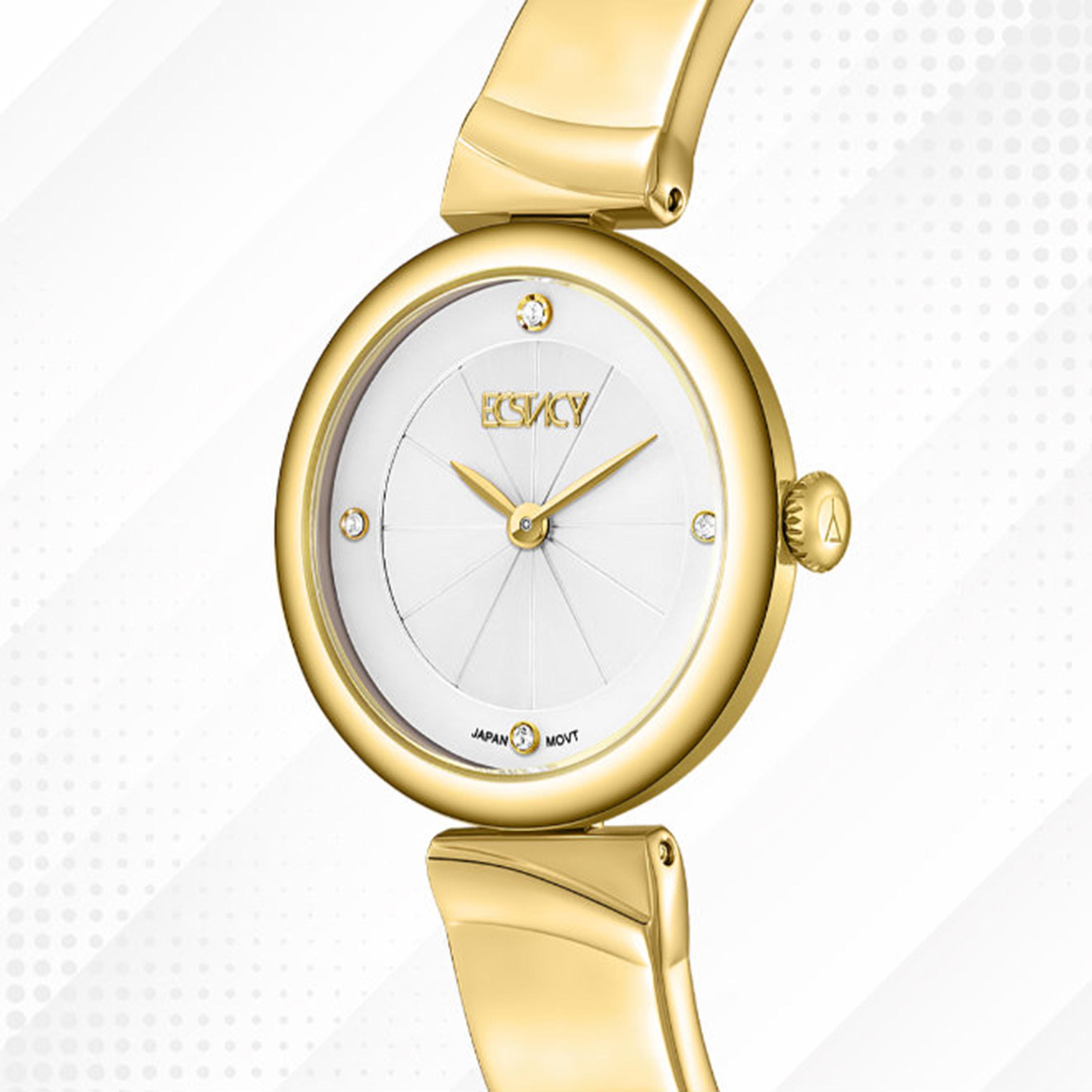 Ecstacy Women's 30MM White Analog Stainless Steel Watch | E25508-GBGW-women-watchesandjewellery-watches-image-6
