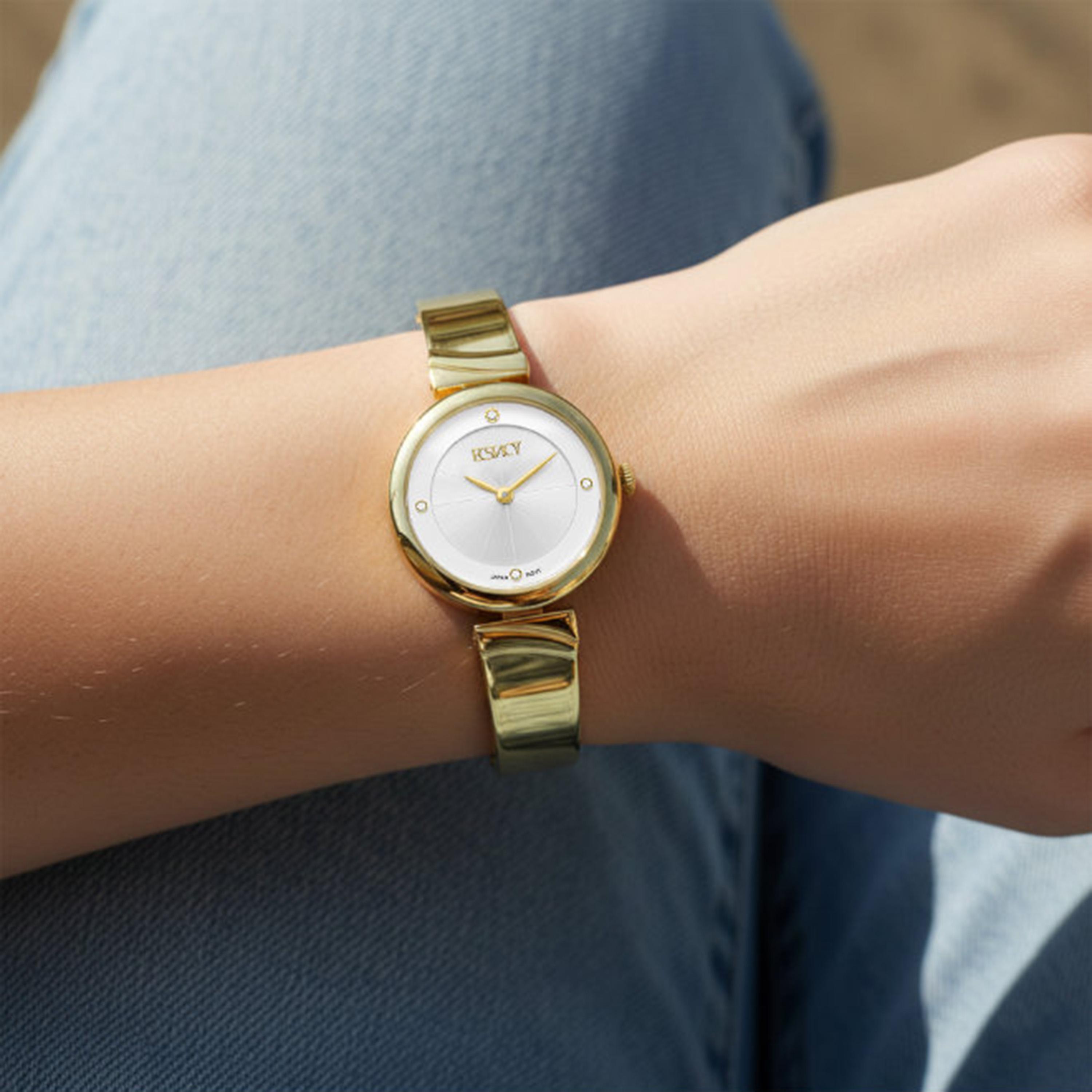 Ecstacy Women's 30MM White Analog Stainless Steel Watch | E25508-GBGW-women-watchesandjewellery-watches-image-8