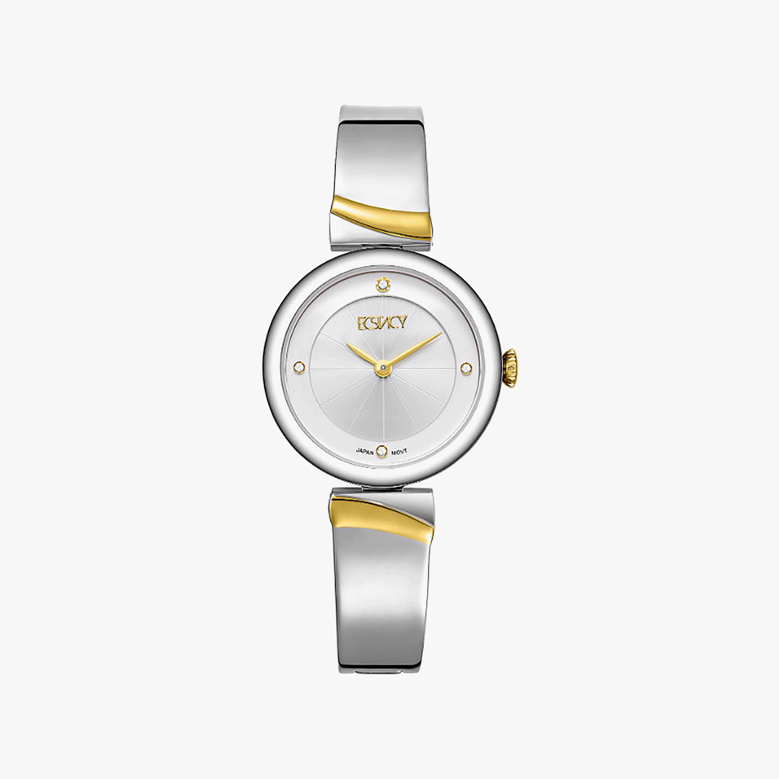 Ecstacy Women's 30MM Silver Analog Stainless Steel Watch | E25508-TBTS-women-watchesandjewellery-watches-image-1