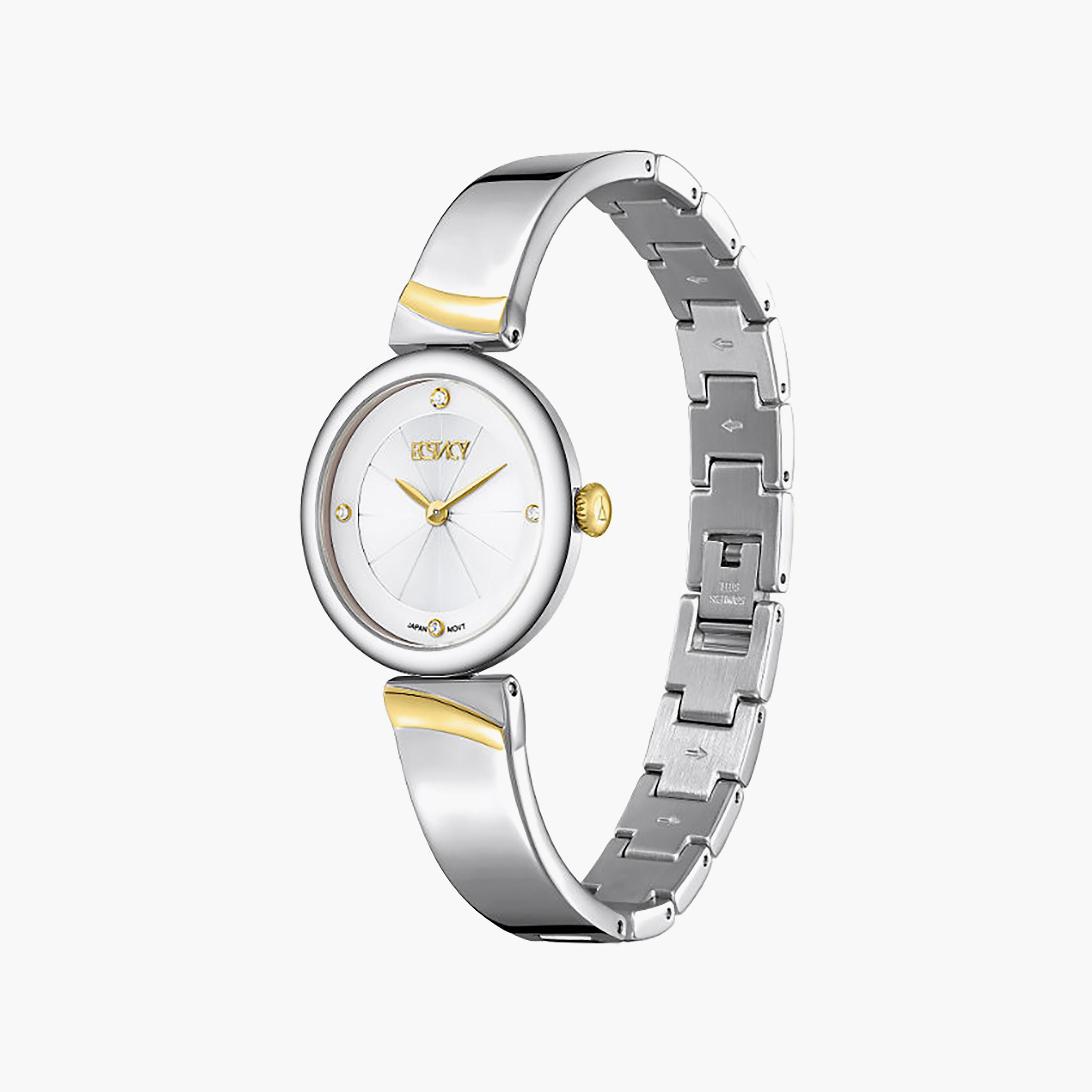 Ecstacy Women's 30MM Silver Analog Stainless Steel Watch | E25508-TBTS-women-watchesandjewellery-watches-image-2