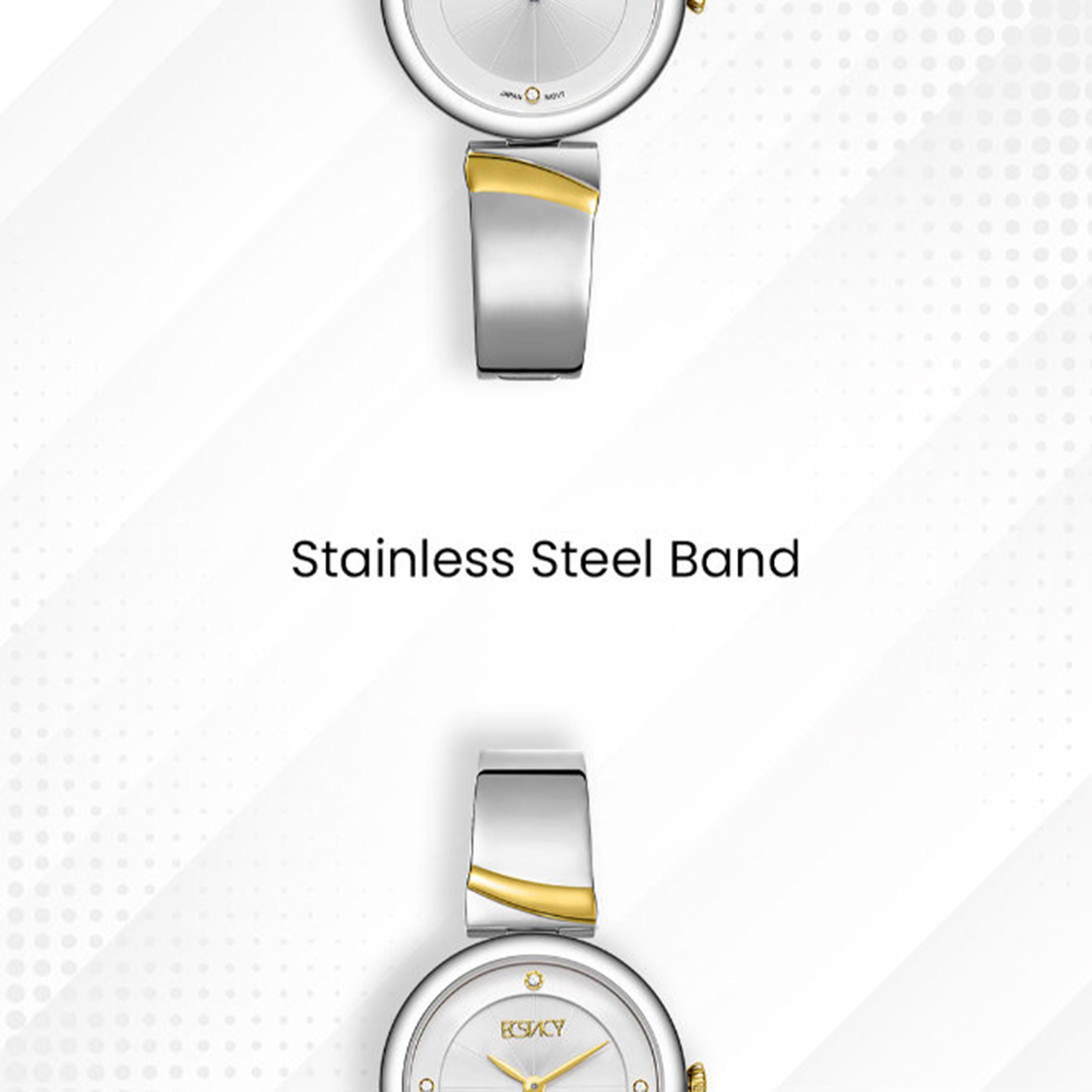 Ecstacy Women's 30MM Silver Analog Stainless Steel Watch | E25508-TBTS-women-watchesandjewellery-watches-image-5