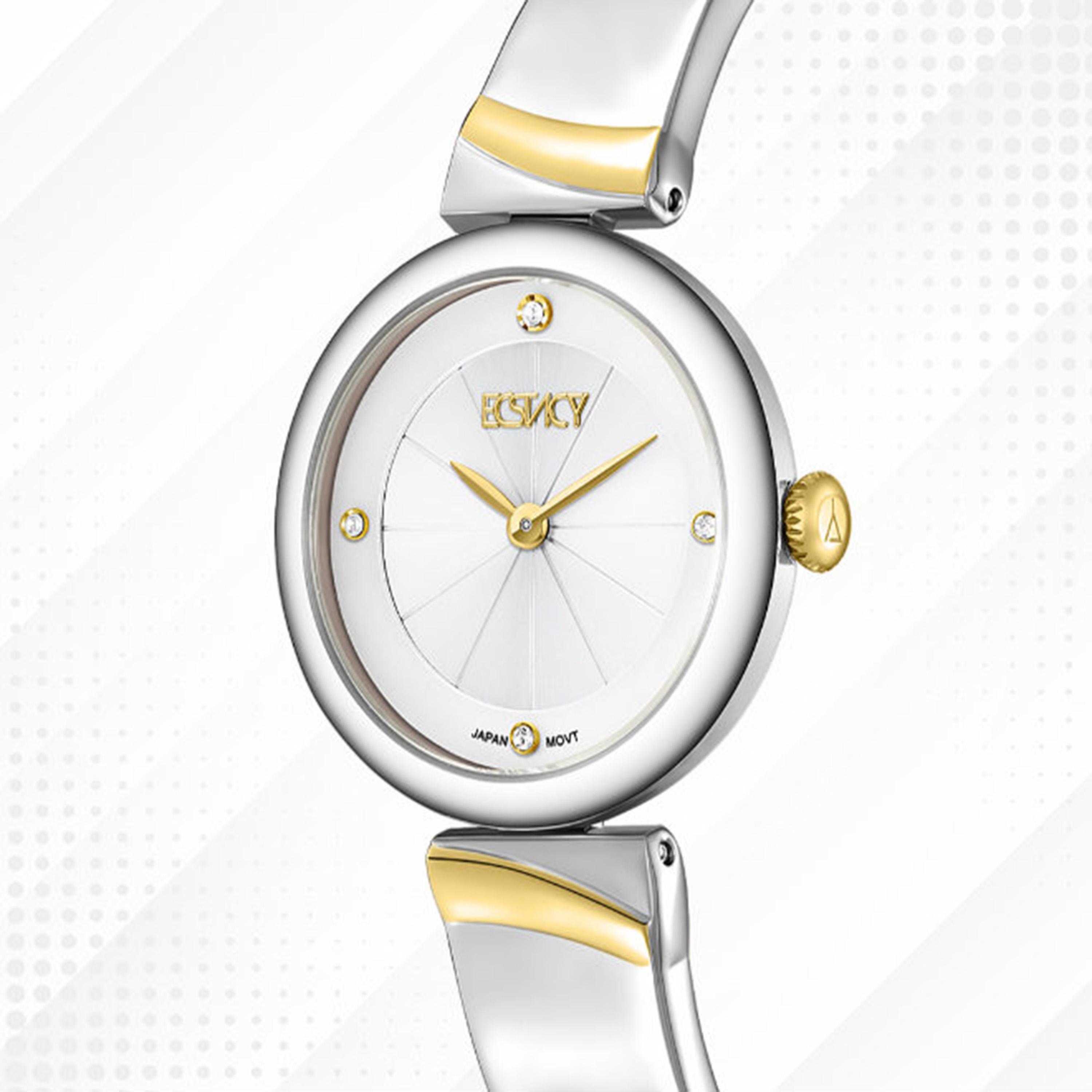 Ecstacy Women's 30MM Silver Analog Stainless Steel Watch | E25508-TBTS-women-watchesandjewellery-watches-image-6