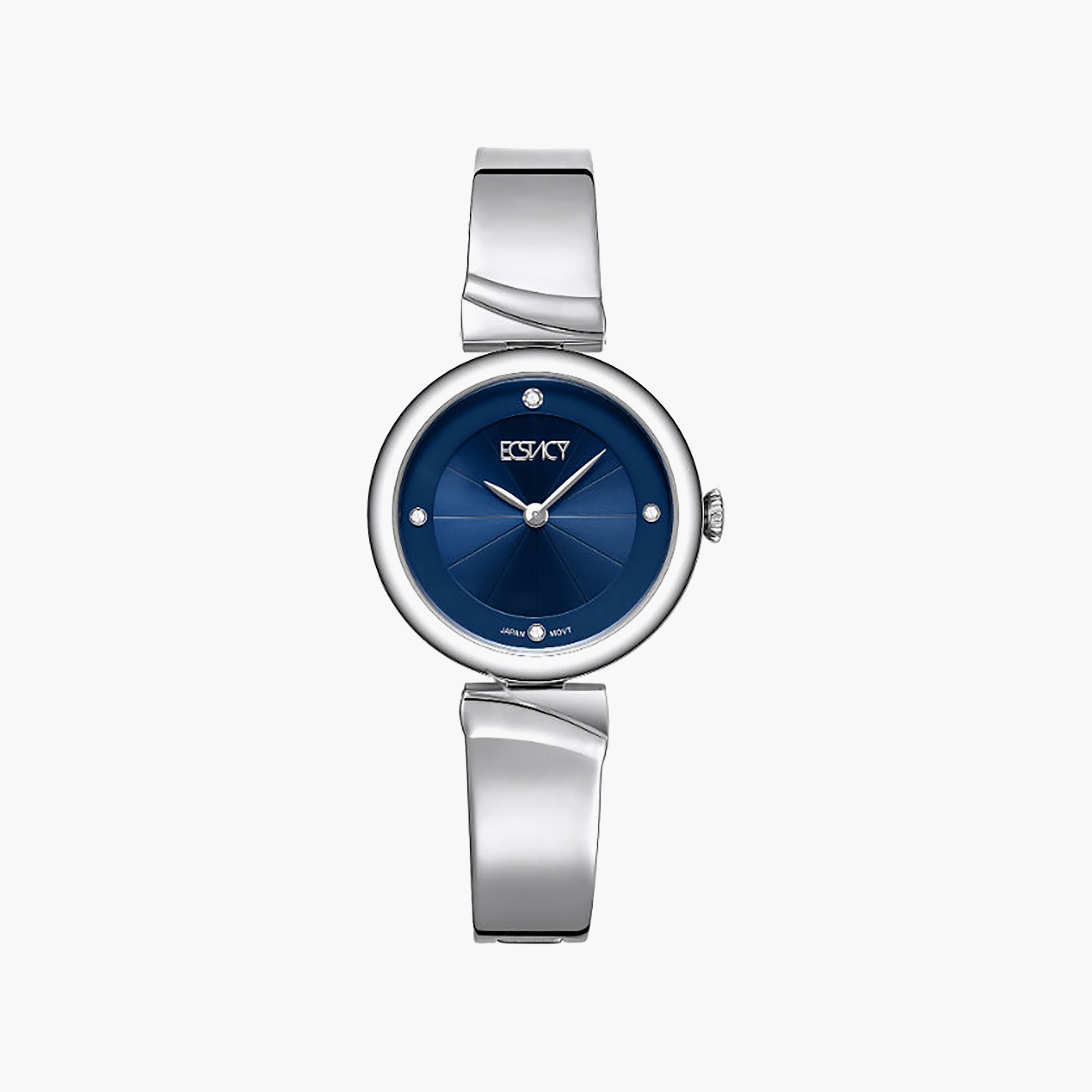 Ecstacy Women's 30MM Blue Analog Stainless Steel Watch | E25508-SBSN-women-watchesandjewellery-watches-image-1